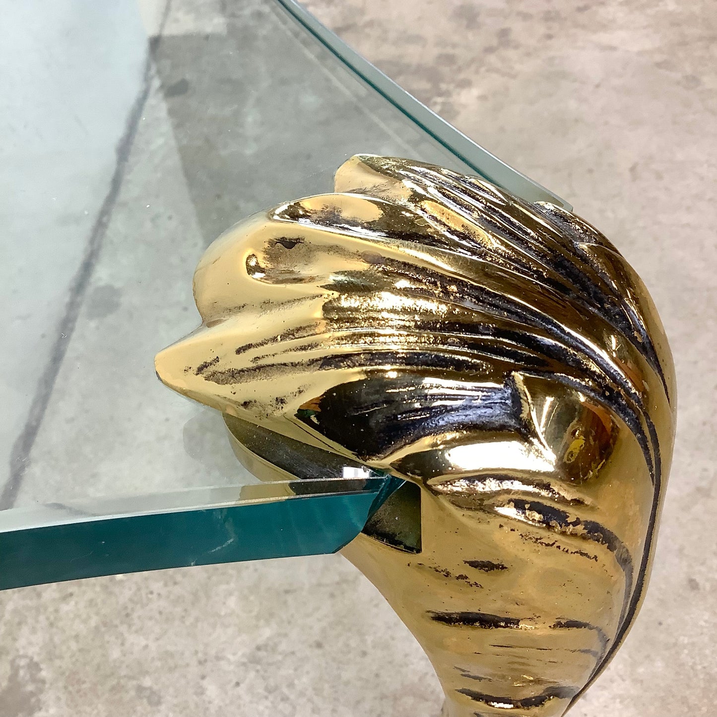 Vintage Gilt Leg Coffee Table after P.E. Guerin