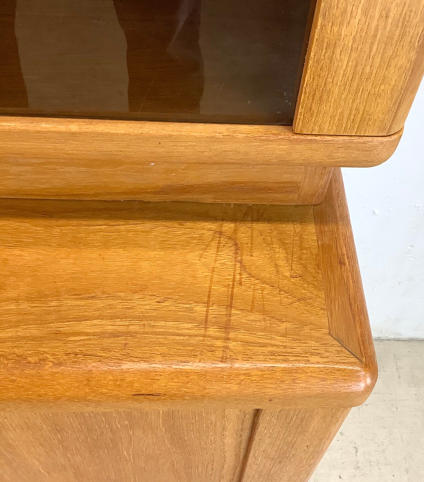 Vintage Modern Teak Display Hutch From Nordic Furniture