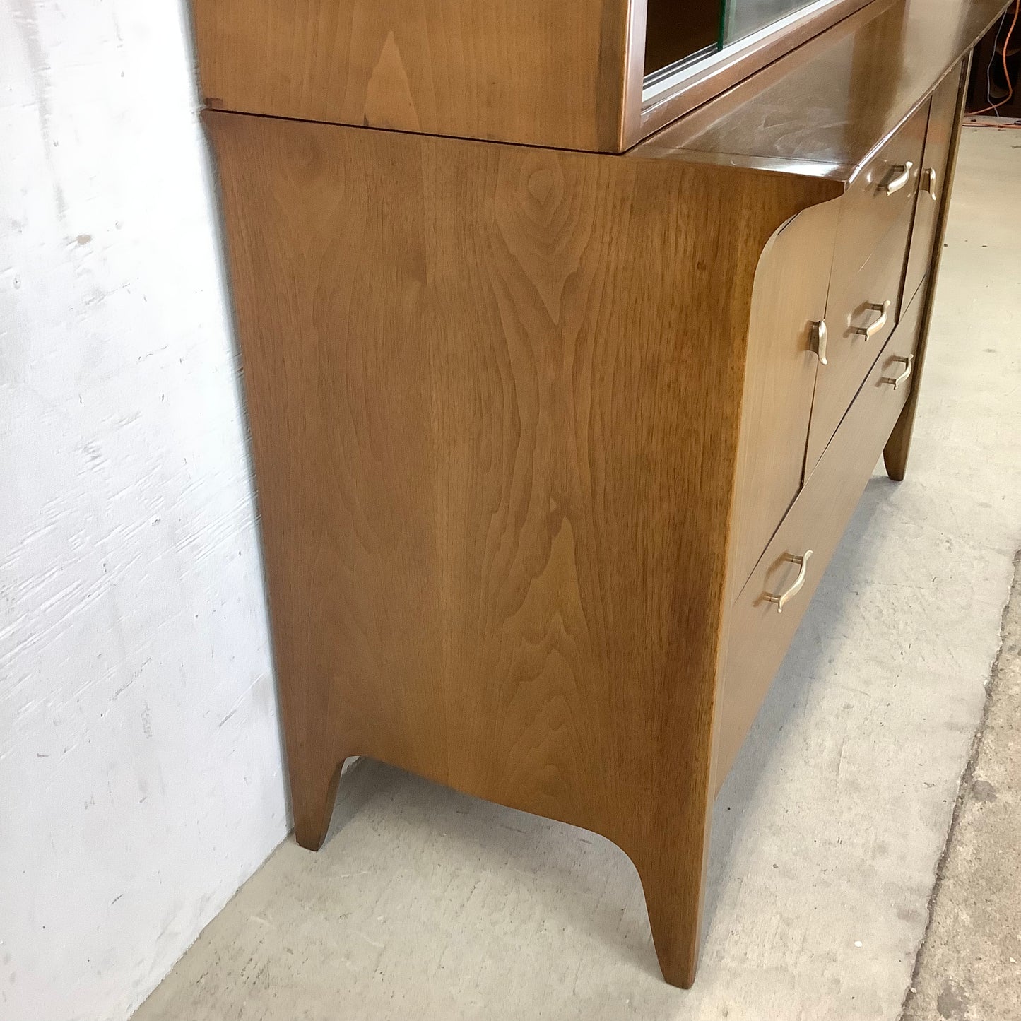 Vintage Sideboard With Display Topper- John Van Koert for Drexel Profile Line
