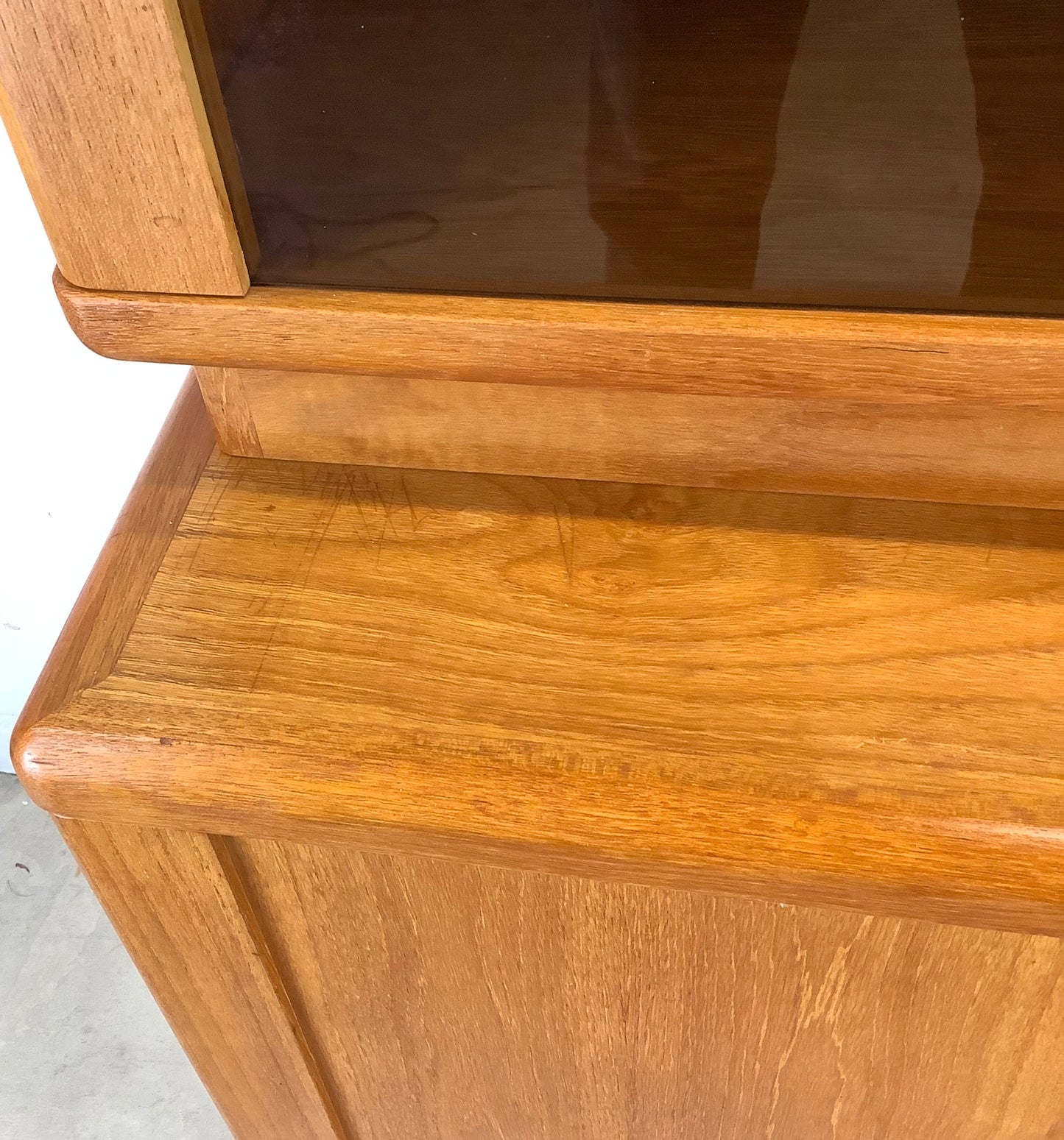 Vintage Modern Teak Display Hutch From Nordic Furniture