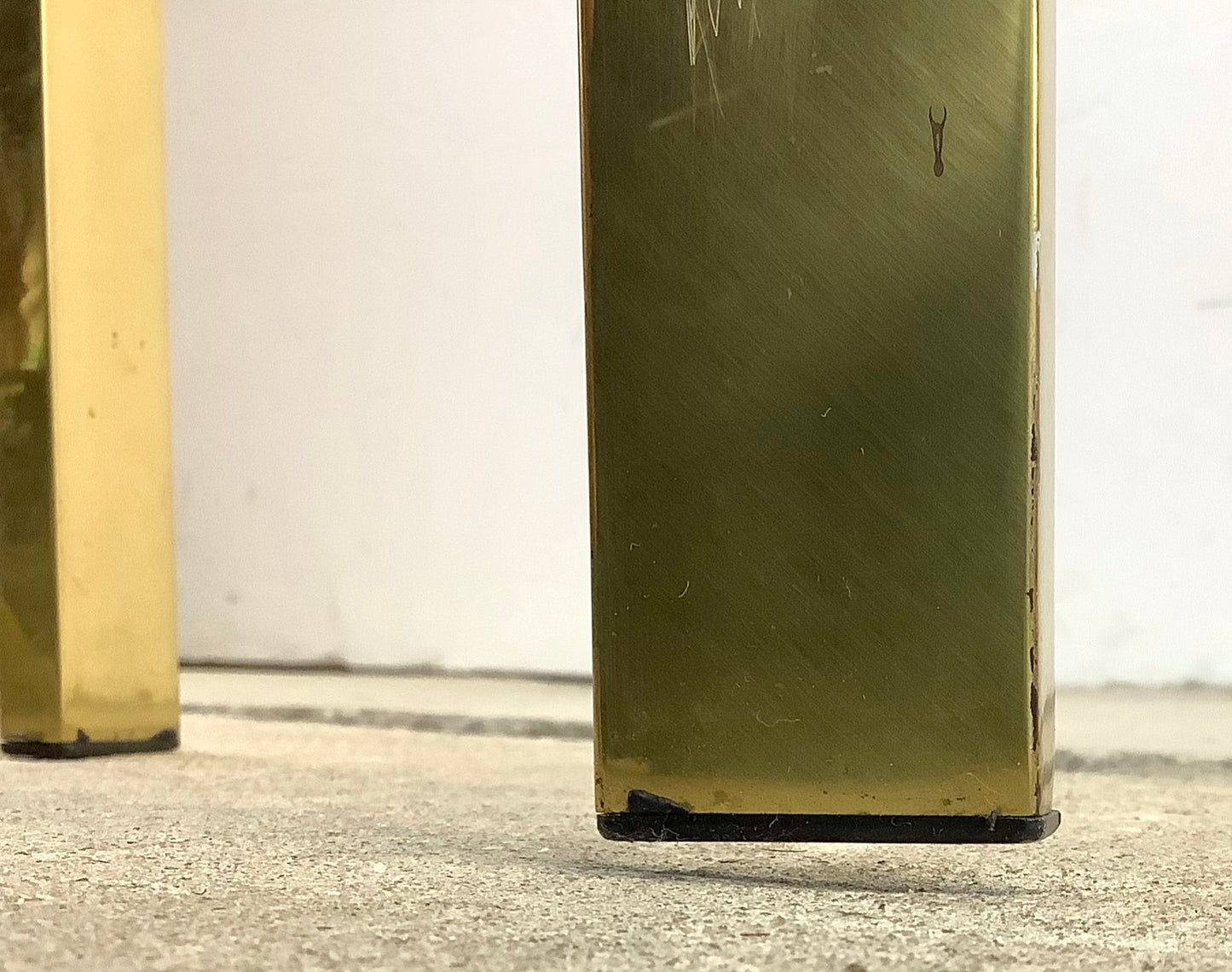 Mid-Century Brass Vanity Stool