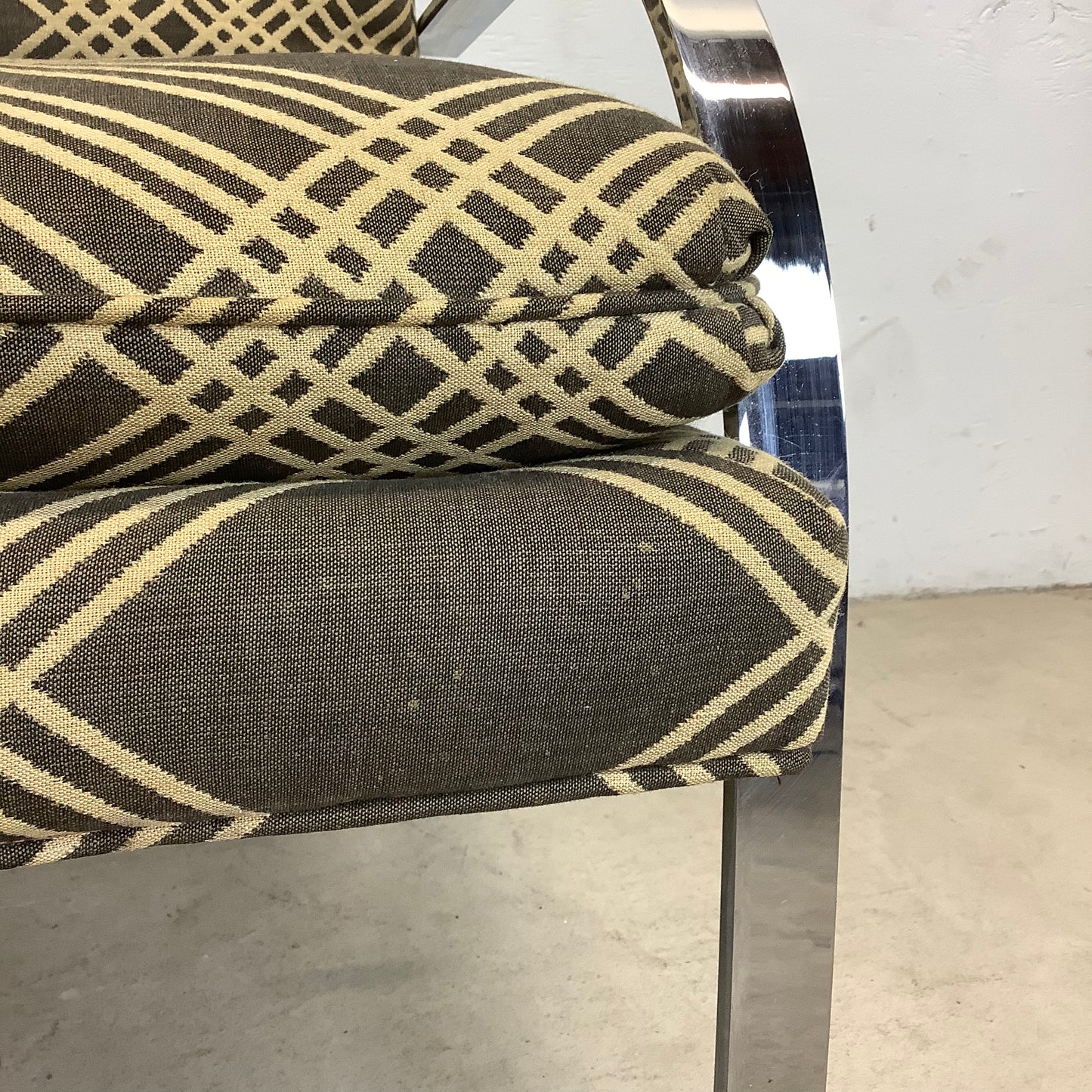 Pair of Mid-Century Chrome "Arco" Lounge Chairs attr. Paul Tuttle