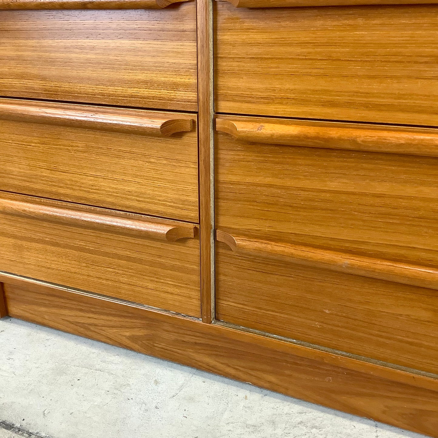 Vintage Teak Rolltop Secretary Desk- Danish Modern Style