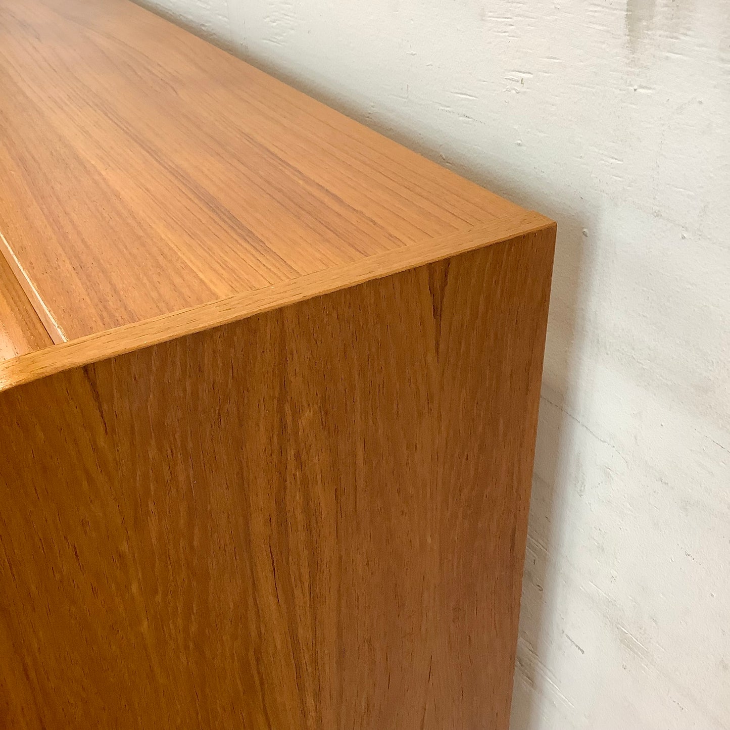 Vintage Teak Rolltop Secretary Desk- Danish Modern Style