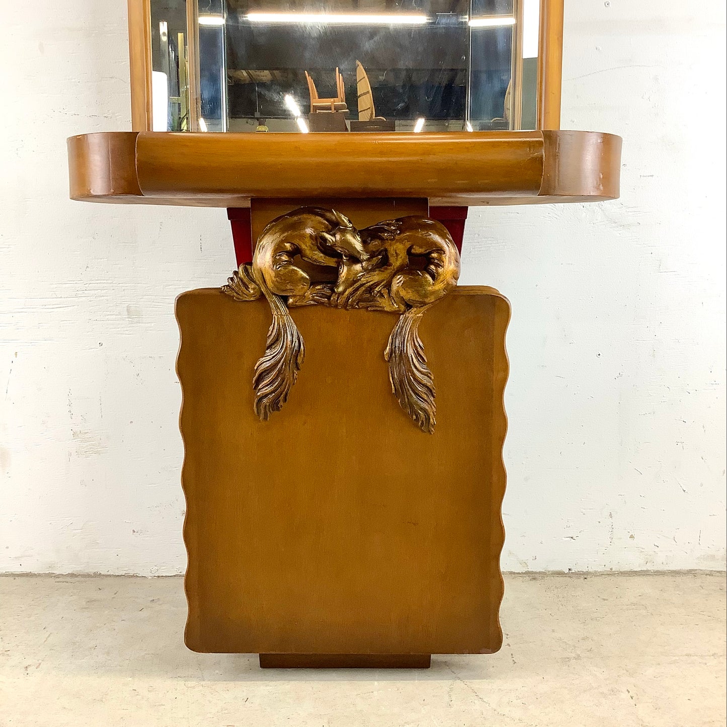 Vintage Eugenio Montuori Dressing Mirror & Console Set for Fratelli Turri