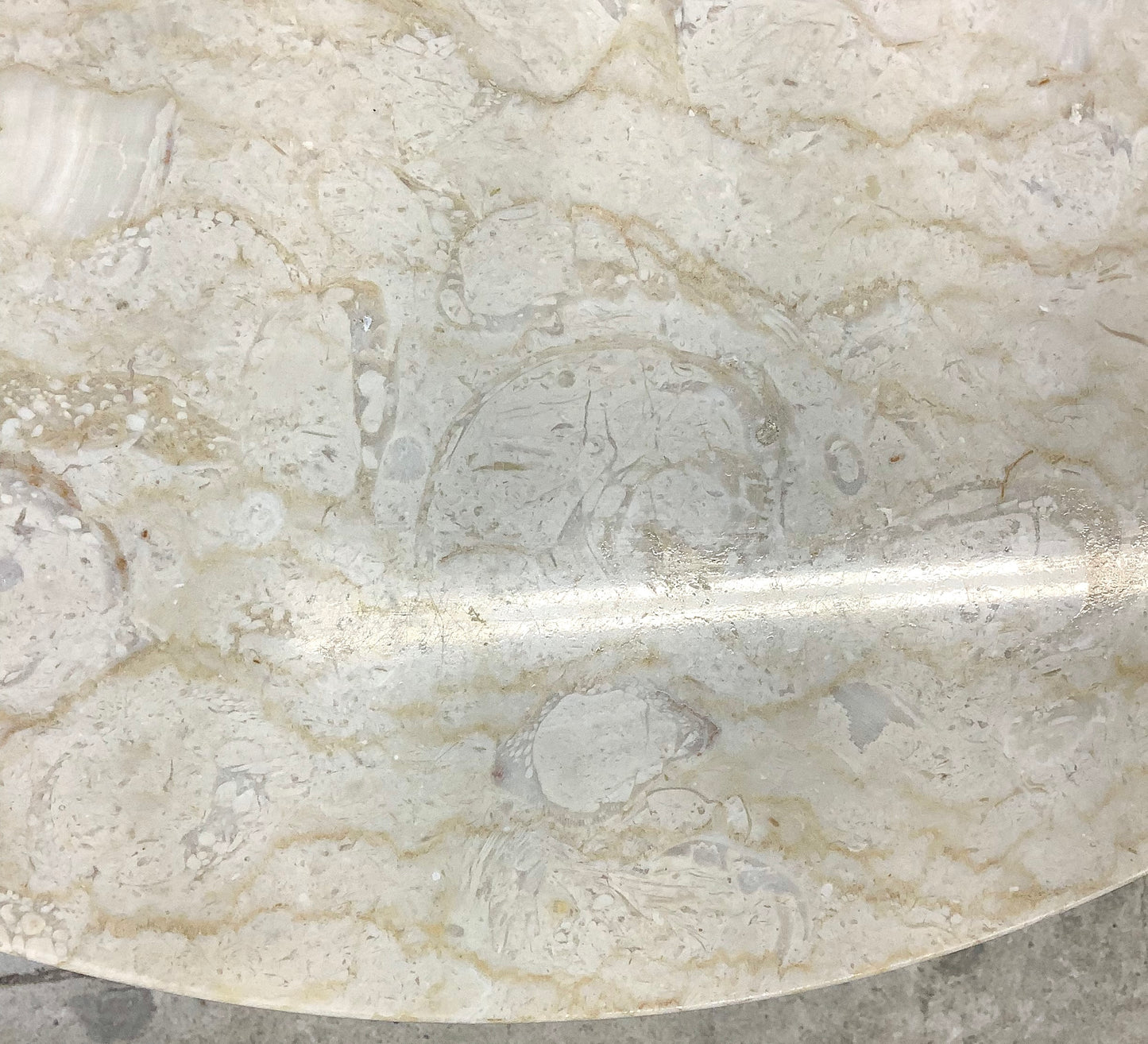 Vintage Italian Modern Side Table with Marble Top