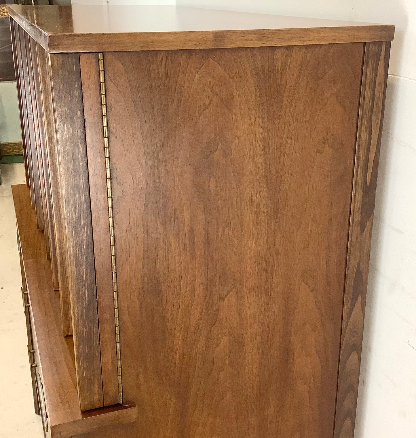 Mid-Century Kent Coffey Style Walnut Highboy Dresser