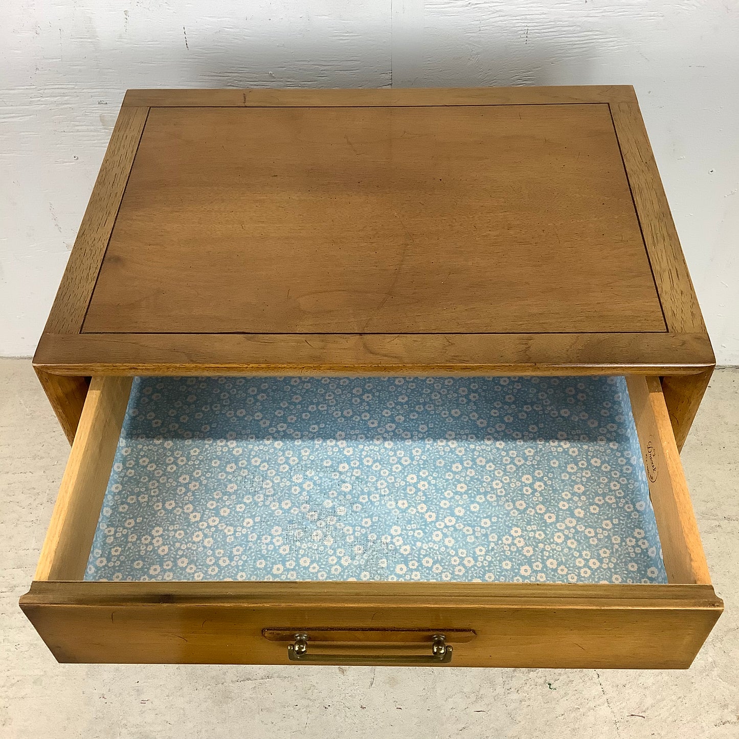 Mid-Century Single Drawer Nightstand by Drexel
