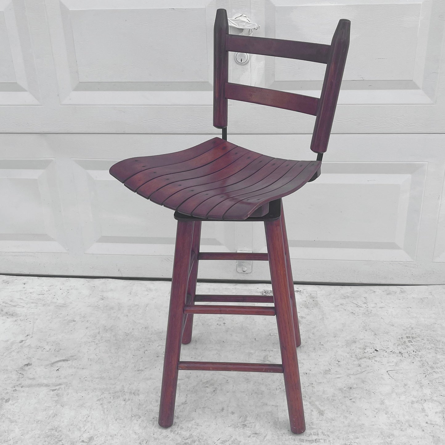 Mid-Century Swivel Counter Stool