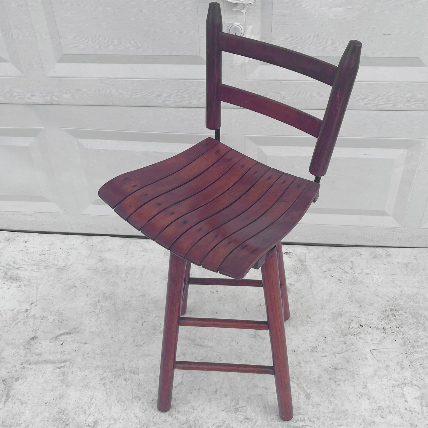 Mid-Century Swivel Counter Stool