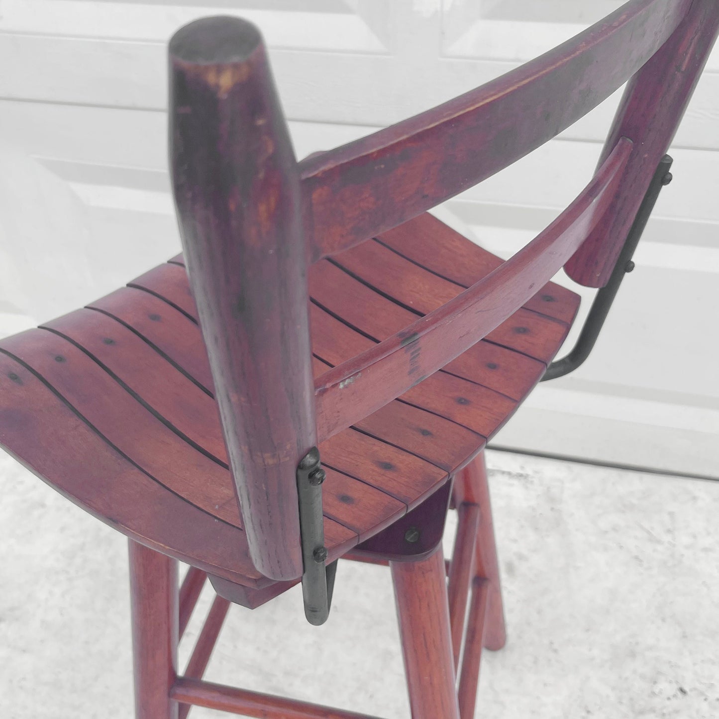 Mid-Century Swivel Counter Stool