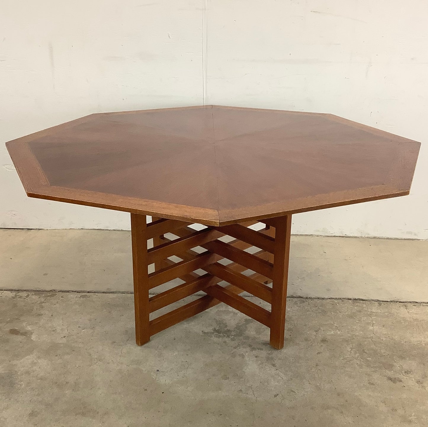Mid-Century Geometric Game or Dining Table- Harvey Probber