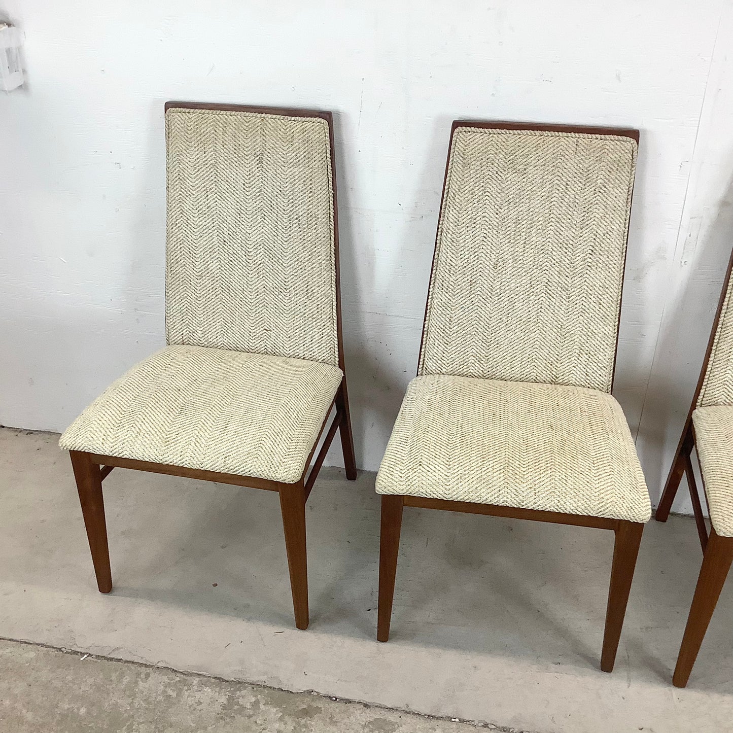 Mid-Century Highback Dining Chairs by Dillingham