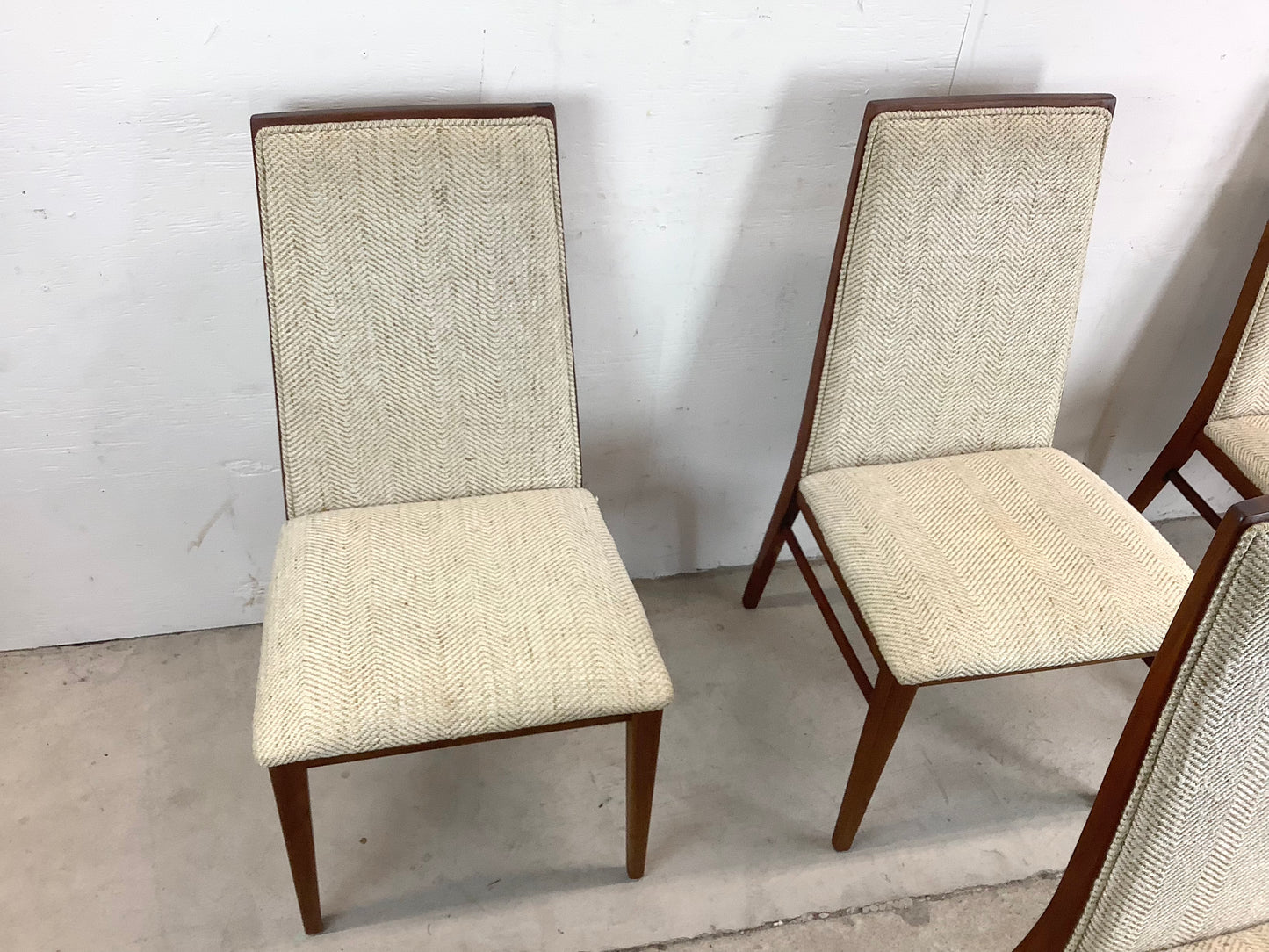 Mid-Century Highback Dining Chairs by Dillingham