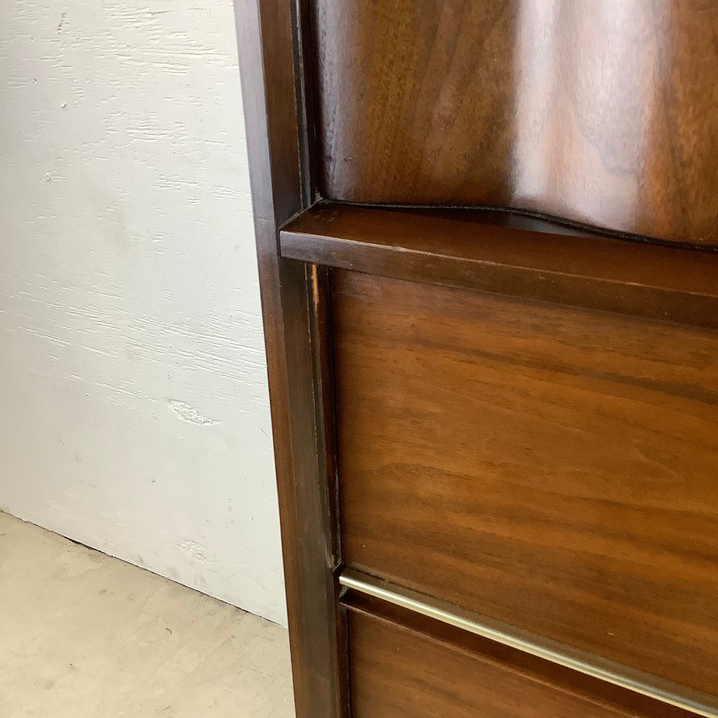 Mid-Century Walnut Highboy Dresser from Bassett
