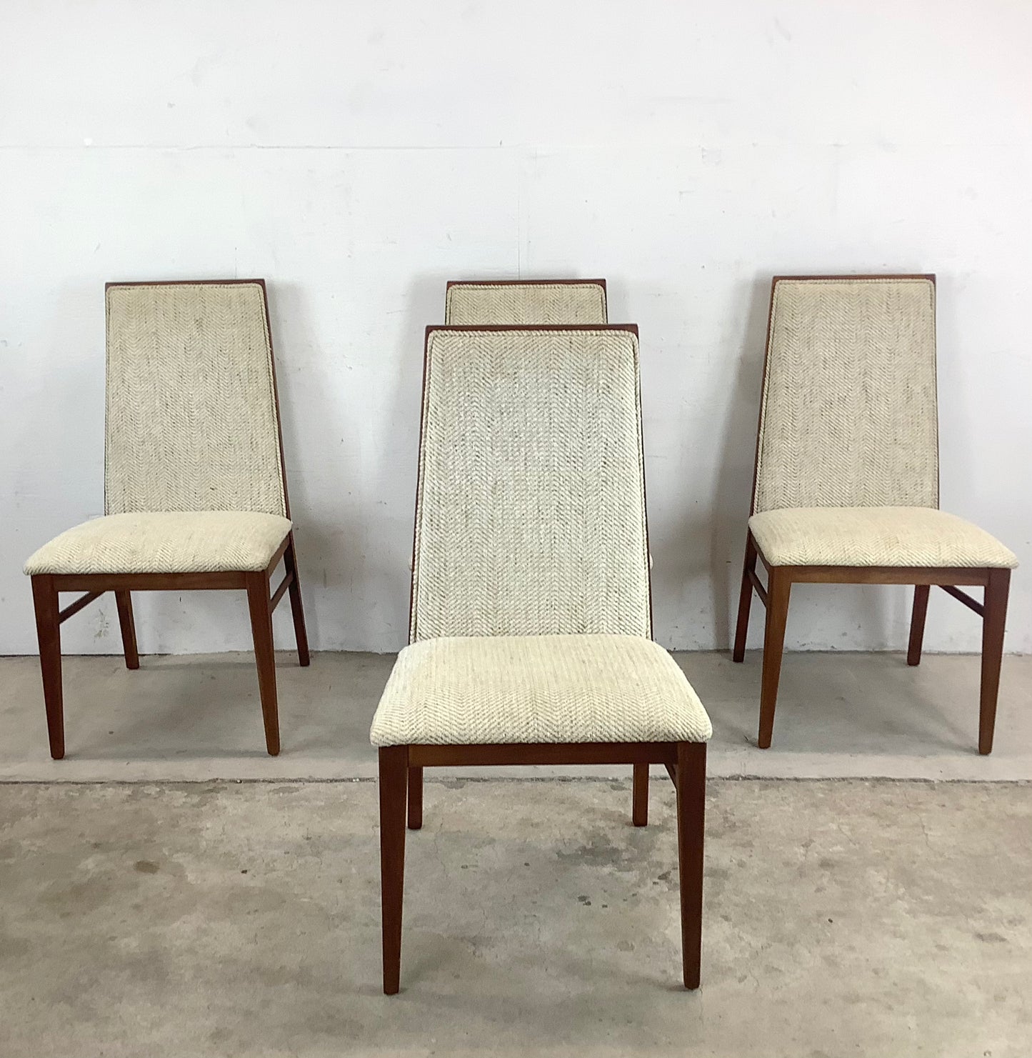 Mid-Century Highback Dining Chairs by Dillingham