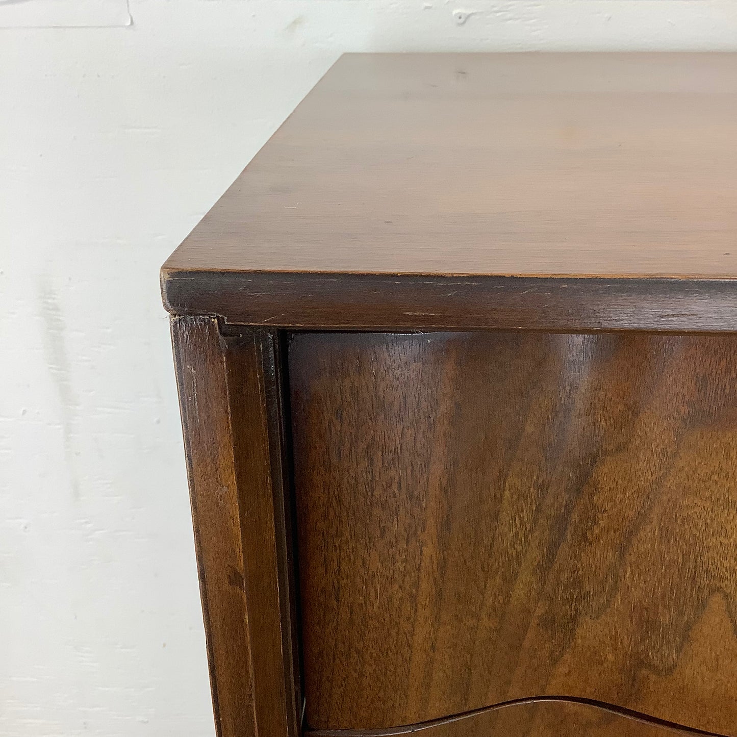 Mid-Century Walnut Highboy Dresser from Bassett