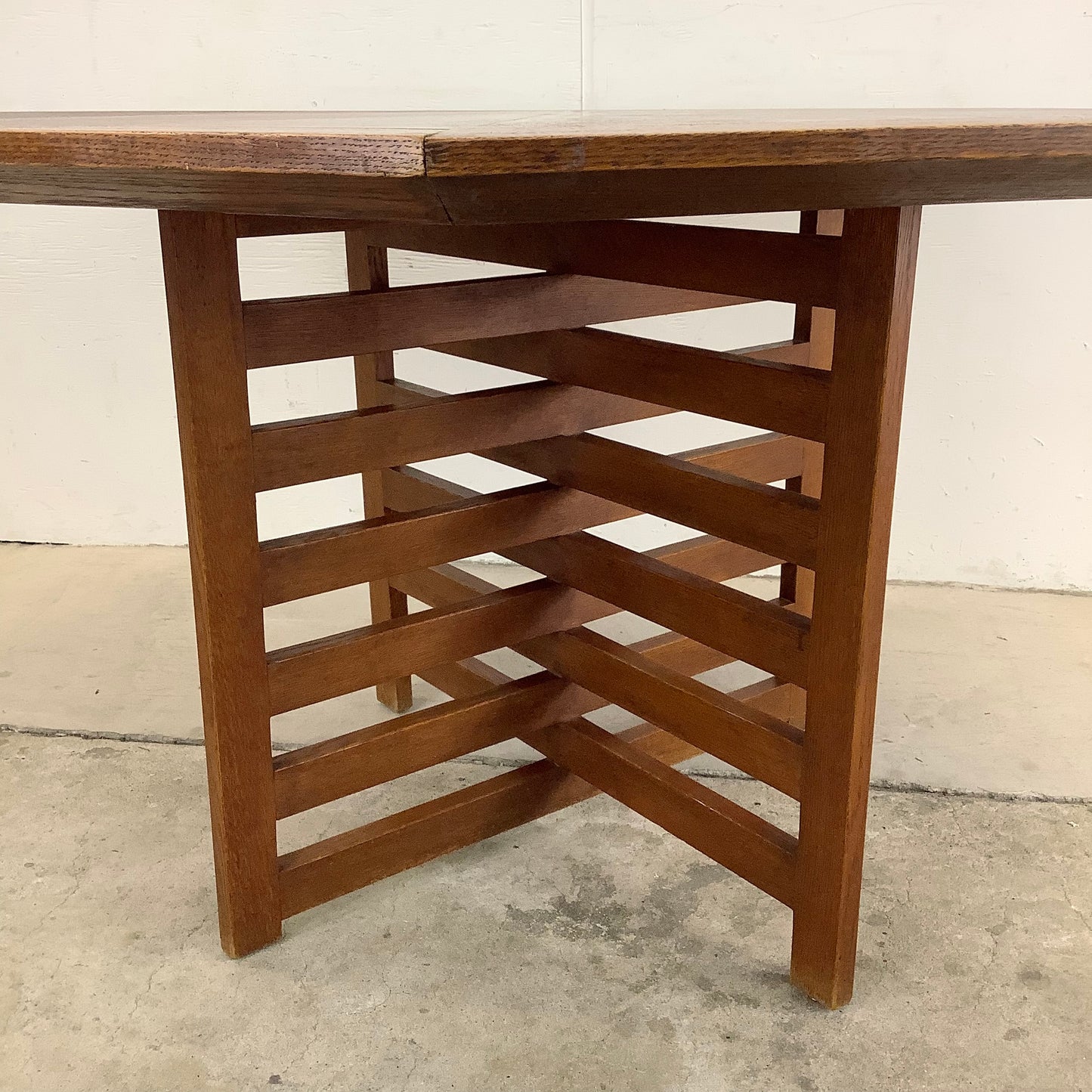 Mid-Century Geometric Game or Dining Table- Harvey Probber
