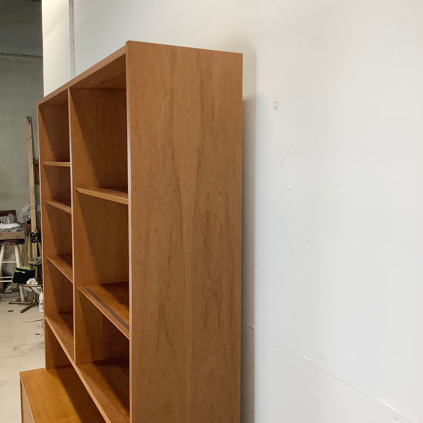 Scandinavian Modern Teak Bookcase With Cabinet by Poul Hundevad