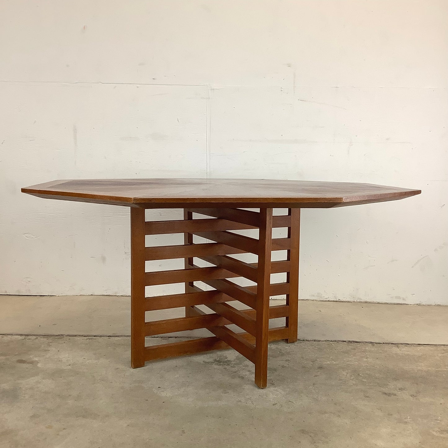 Mid-Century Geometric Game or Dining Table- Harvey Probber