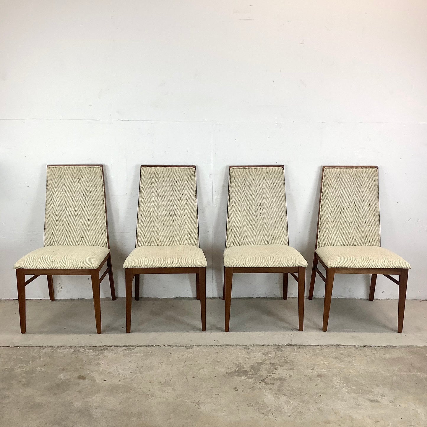 Mid-Century Highback Dining Chairs by Dillingham
