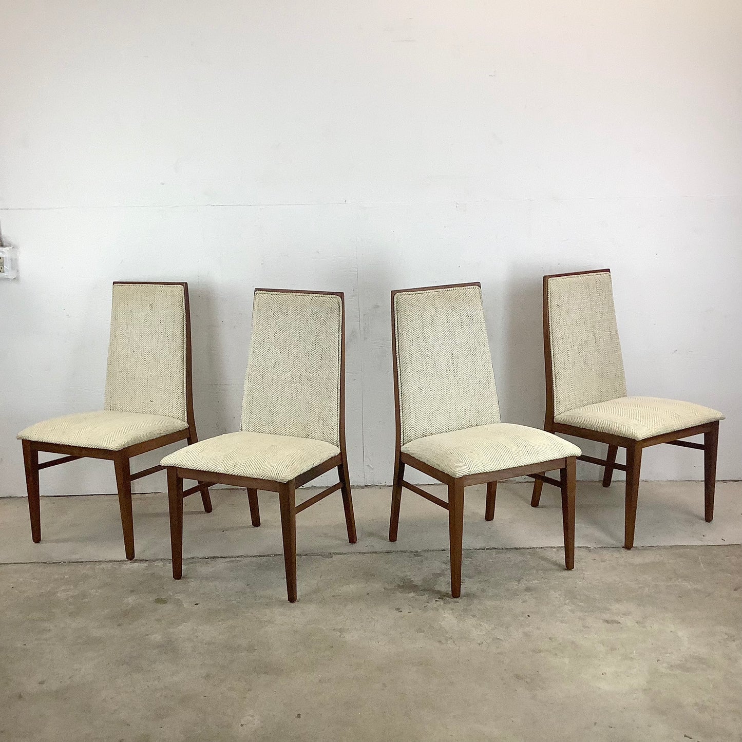 Mid-Century Highback Dining Chairs by Dillingham