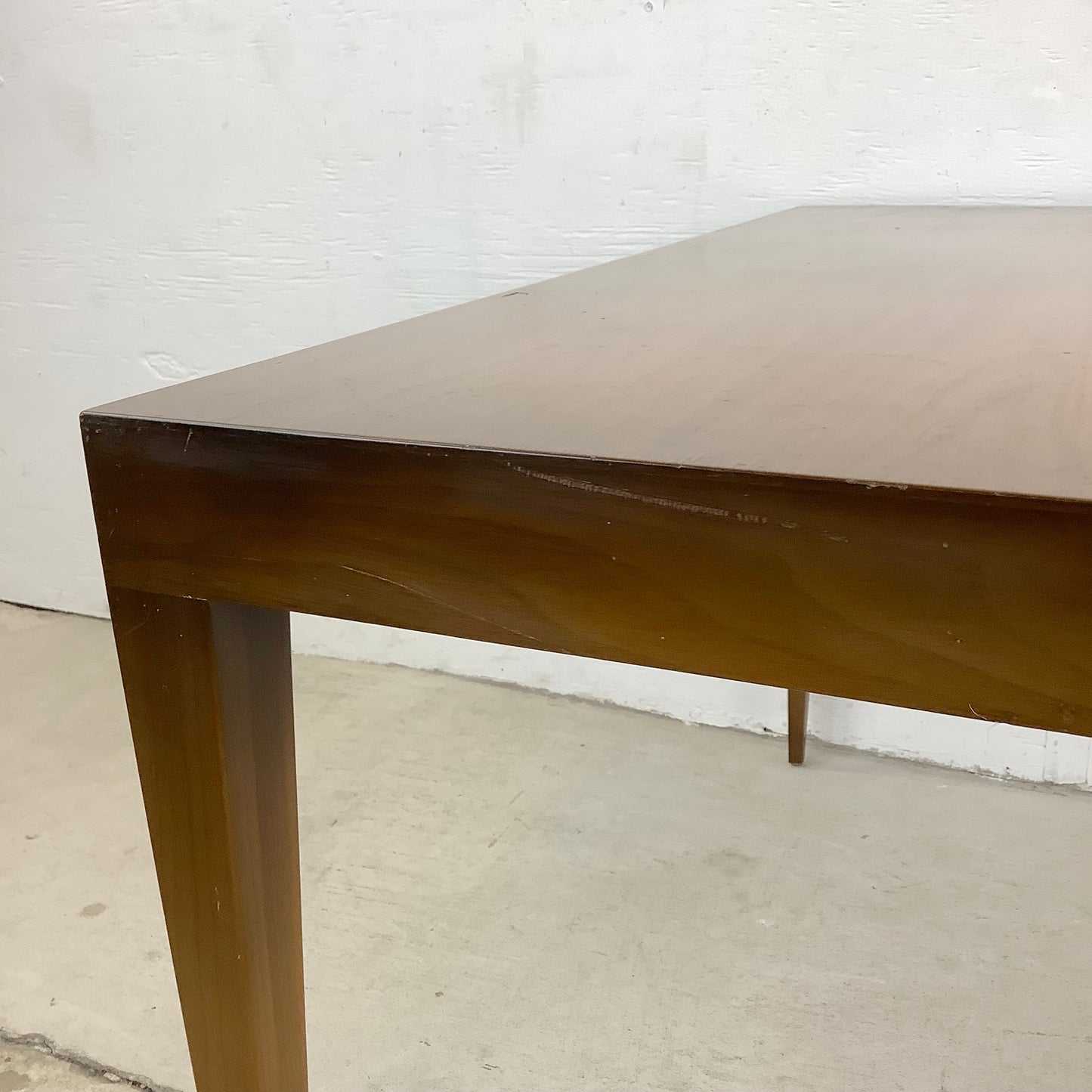 Mid-Century Tall Wooden End Table