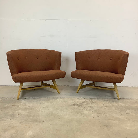 Pair Mid-Century Modern Lounge Chairs
