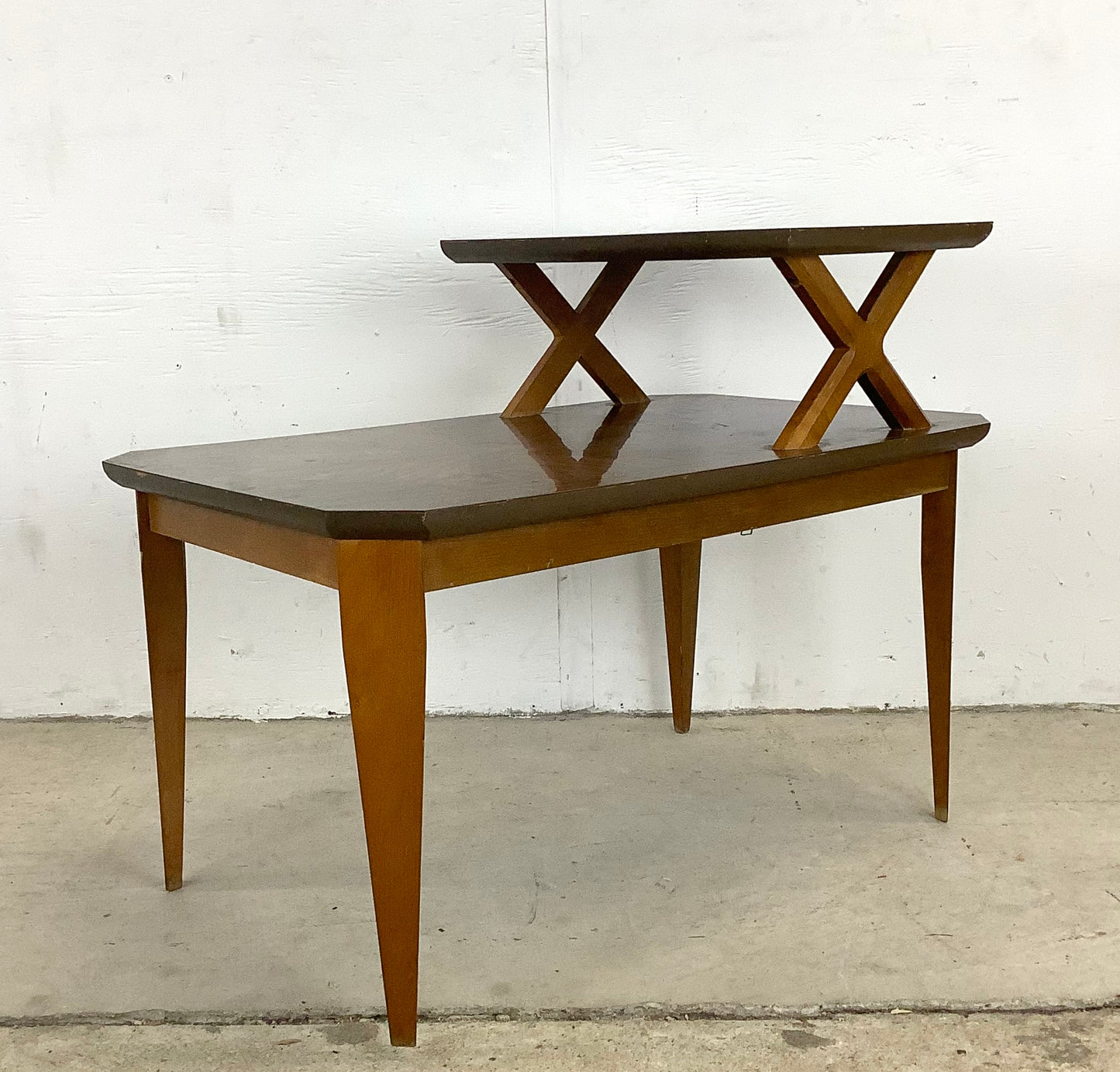 Mid-Century Two Tier End Table