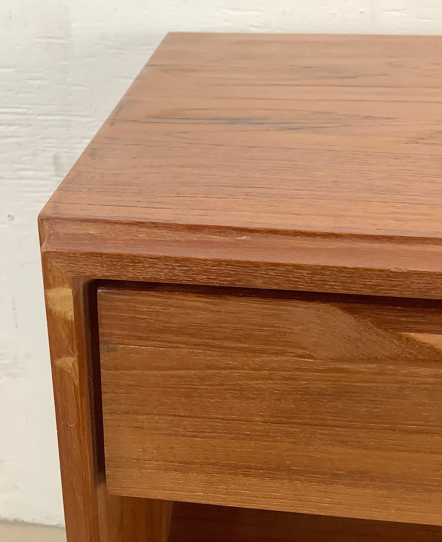 Vintage Modern Scandinavian Design Teak Nightstand- Lyby Mobler