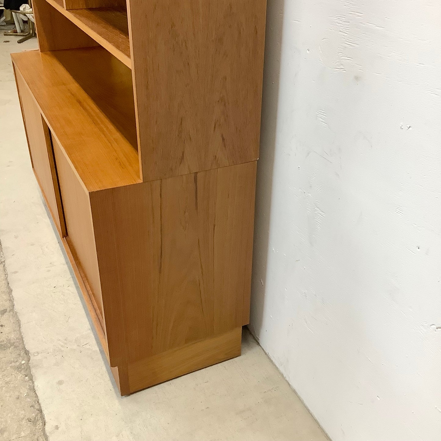 Scandinavian Modern Teak Bookcase With Cabinet by Poul Hundevad