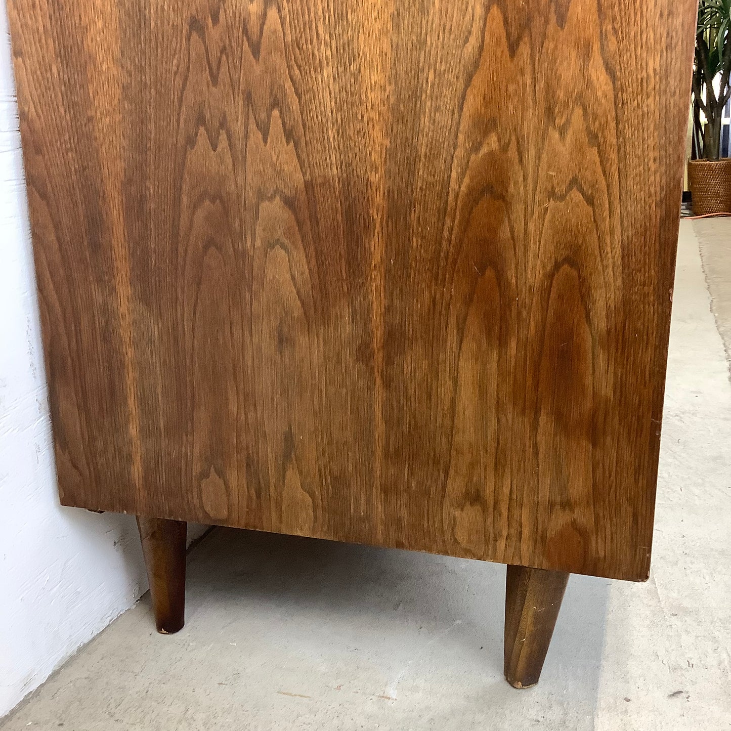 Mid-Century Walnut Highboy Dresser from Bassett
