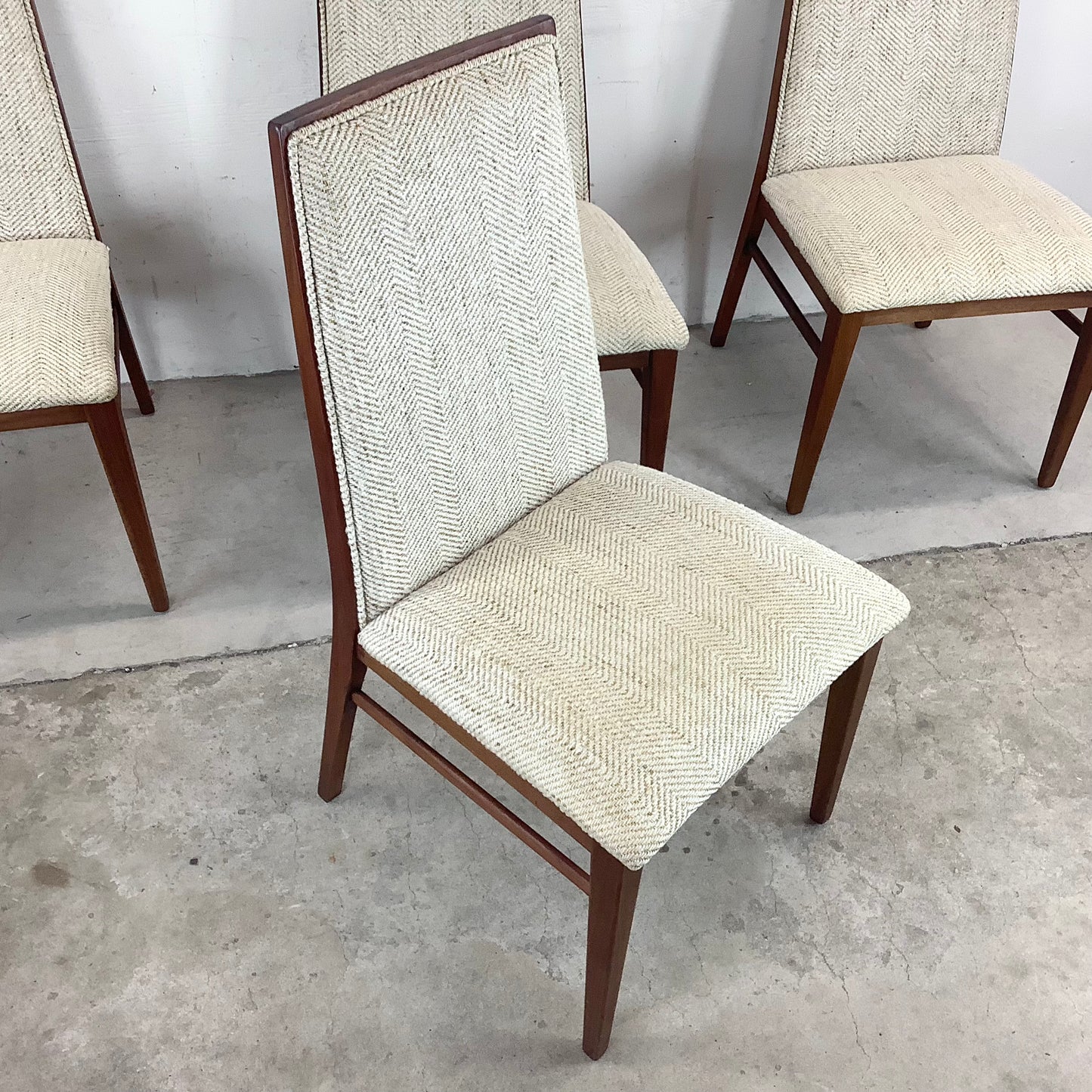 Mid-Century Highback Dining Chairs by Dillingham