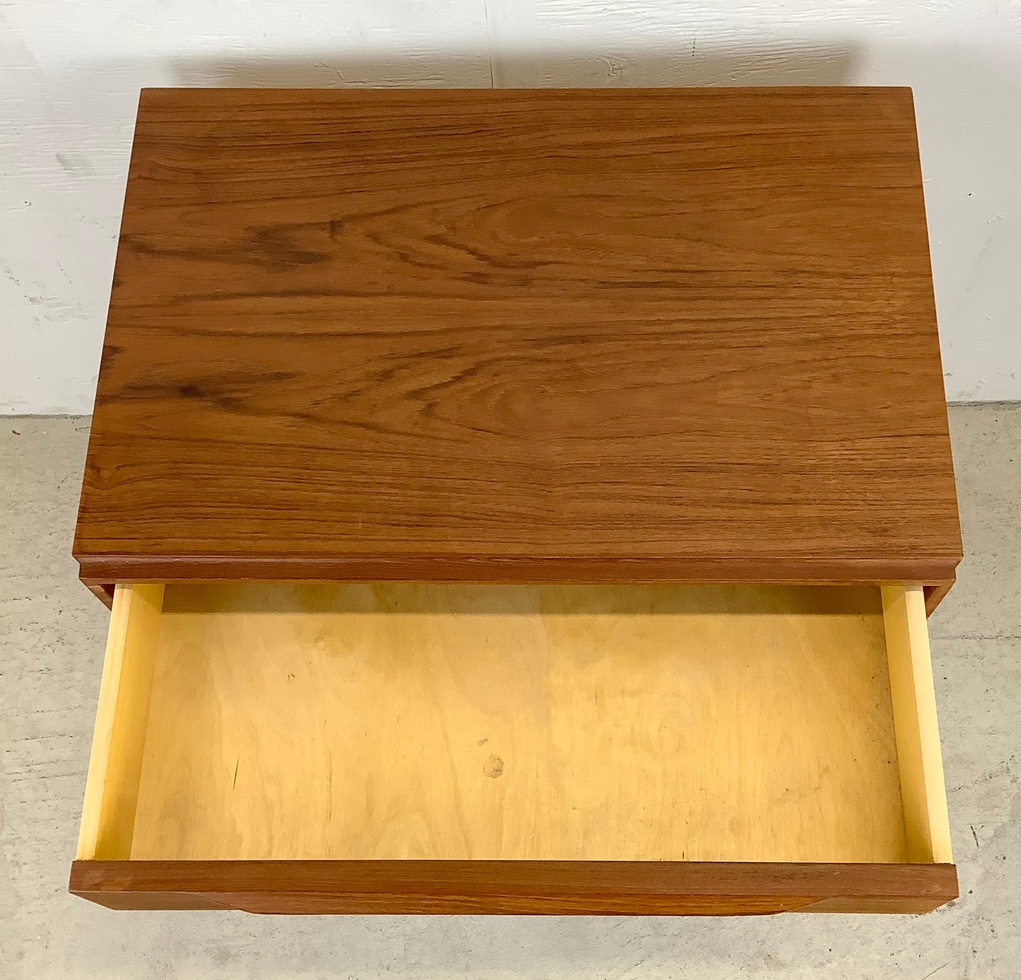 Vintage Modern Scandinavian Design Teak Nightstand- Lyby Mobler
