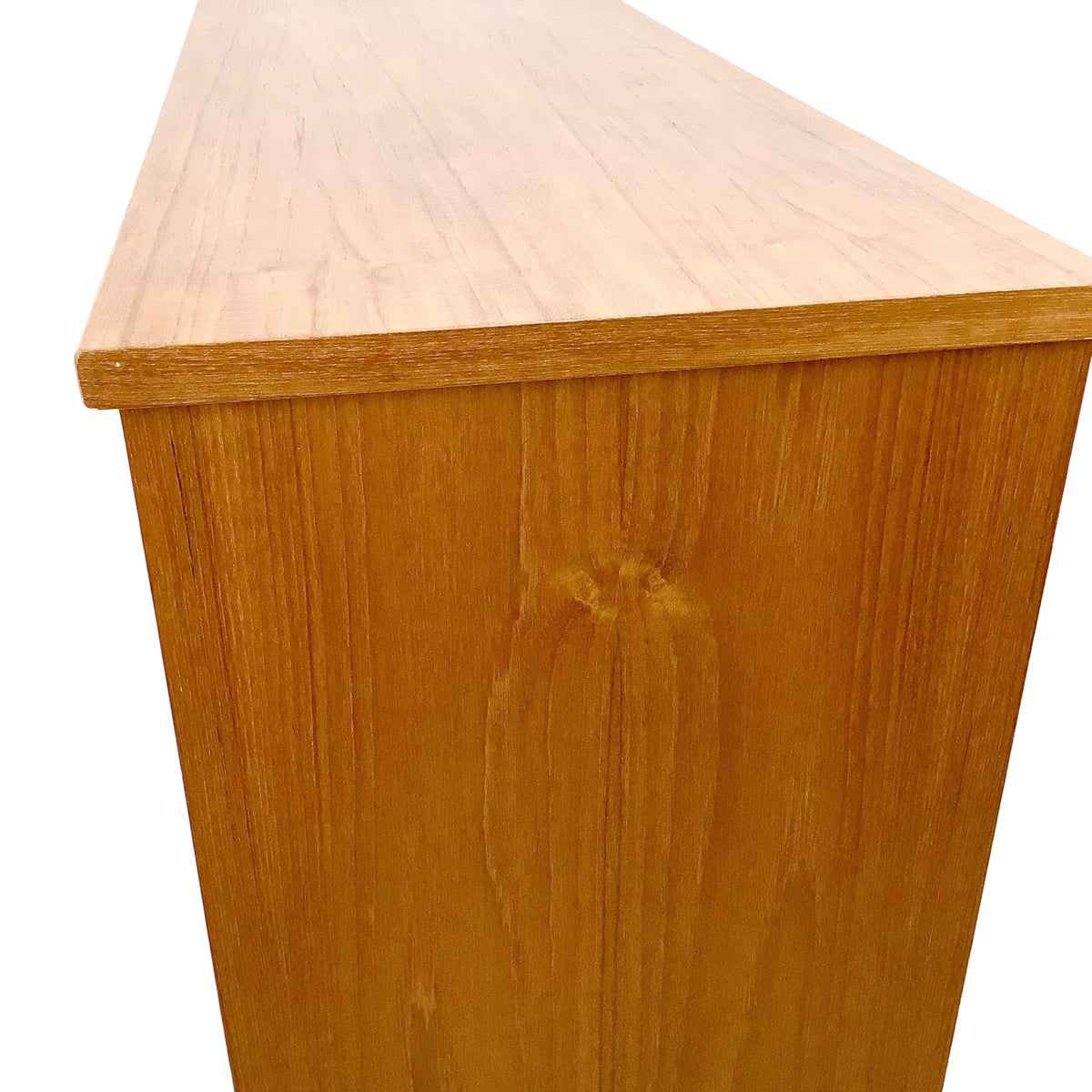 Vintage Mid-Century Modern Teak Rolling Desk and Console Table