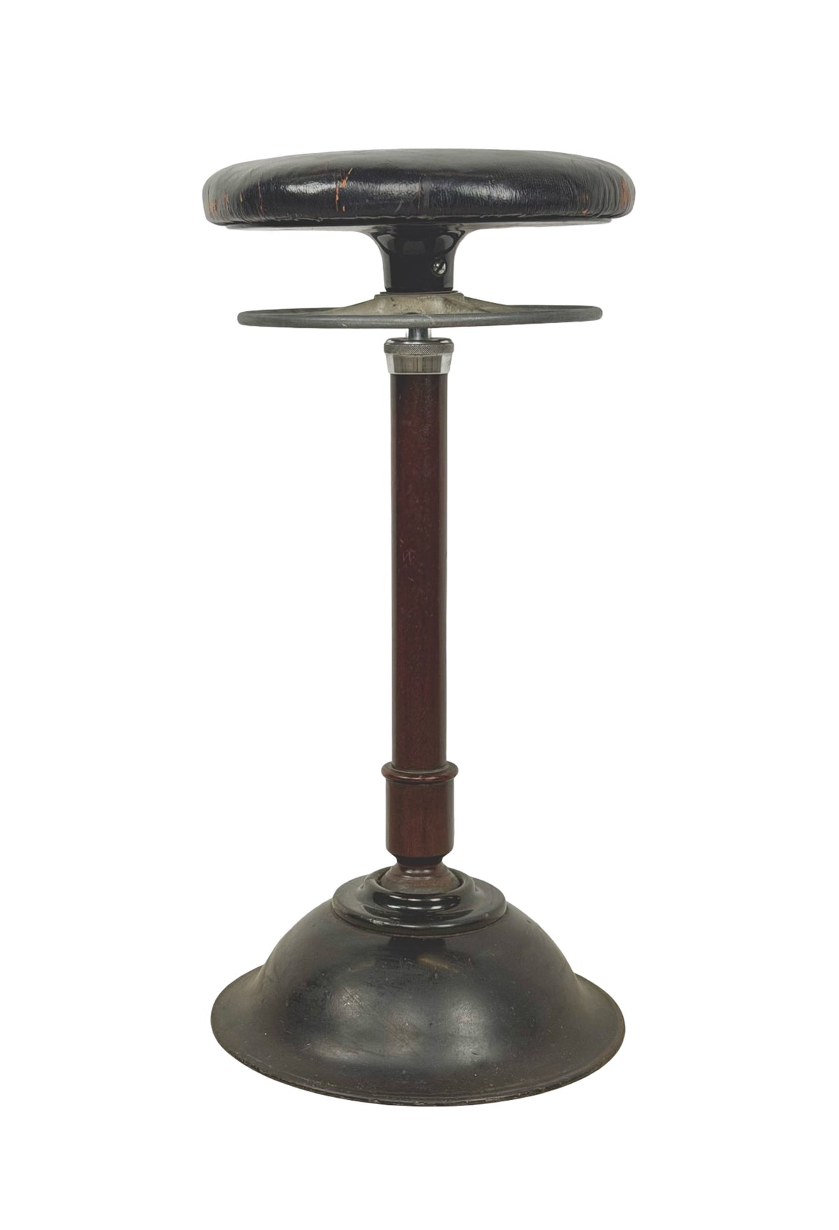 Antique Ritter Model C Adjustable Dental Operating Stool, 1930s Industrial