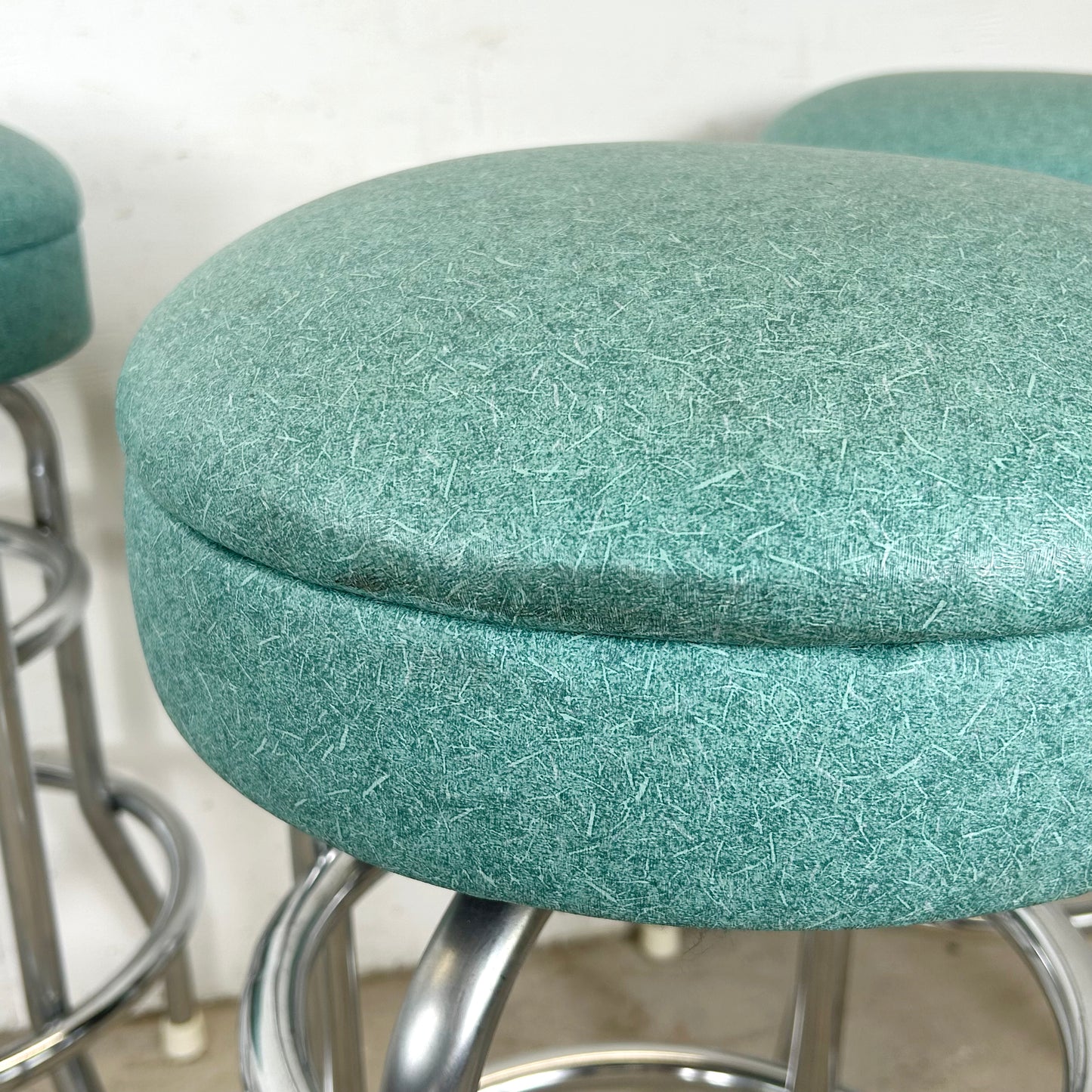 Vintage Swivel Barstools- Set of Six