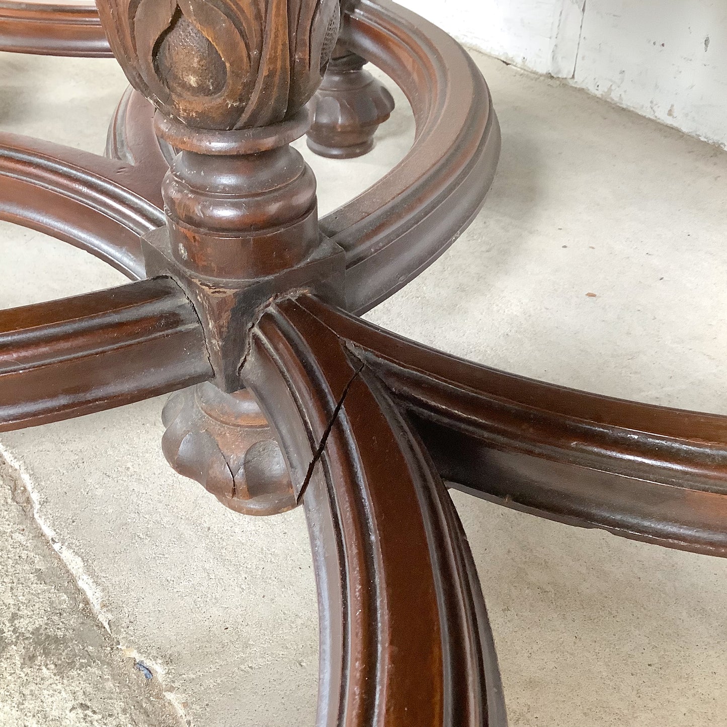 72” Carved Renaissance Revival Dining Table