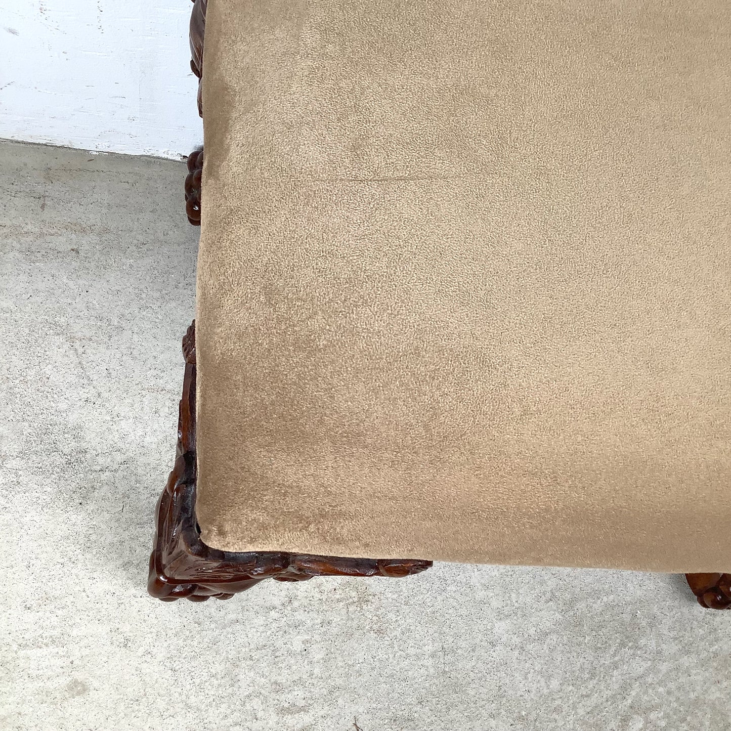 Gothic Revival Carved Grotesque Footstool