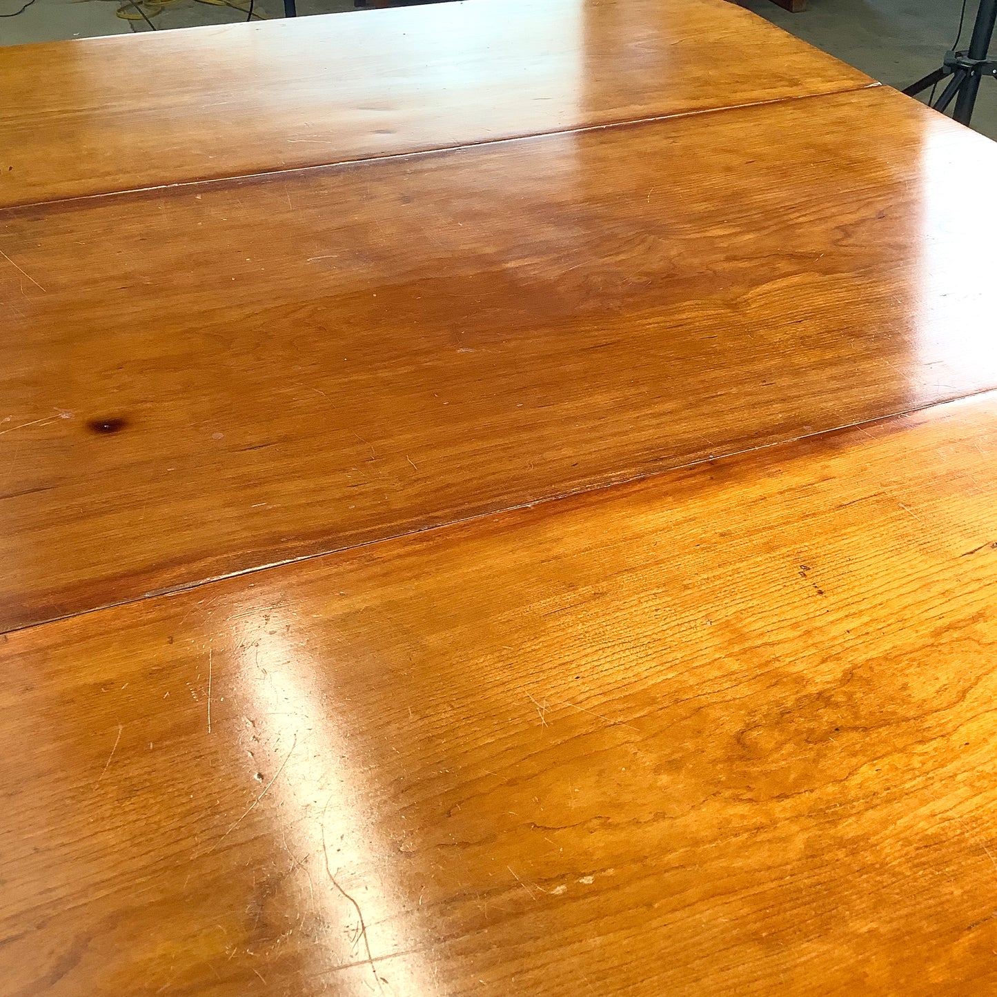 Antique American Drop-Leaf Table | Victorian Spool-Turned Legs | Original Brass Casters | Hardwood Top