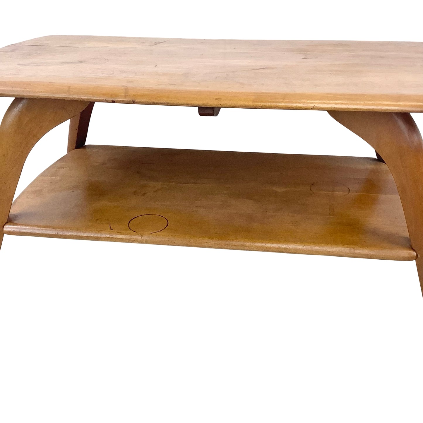 Mid Century Coffee Table | Blonde Wood Table | Heywood Wakefield Style