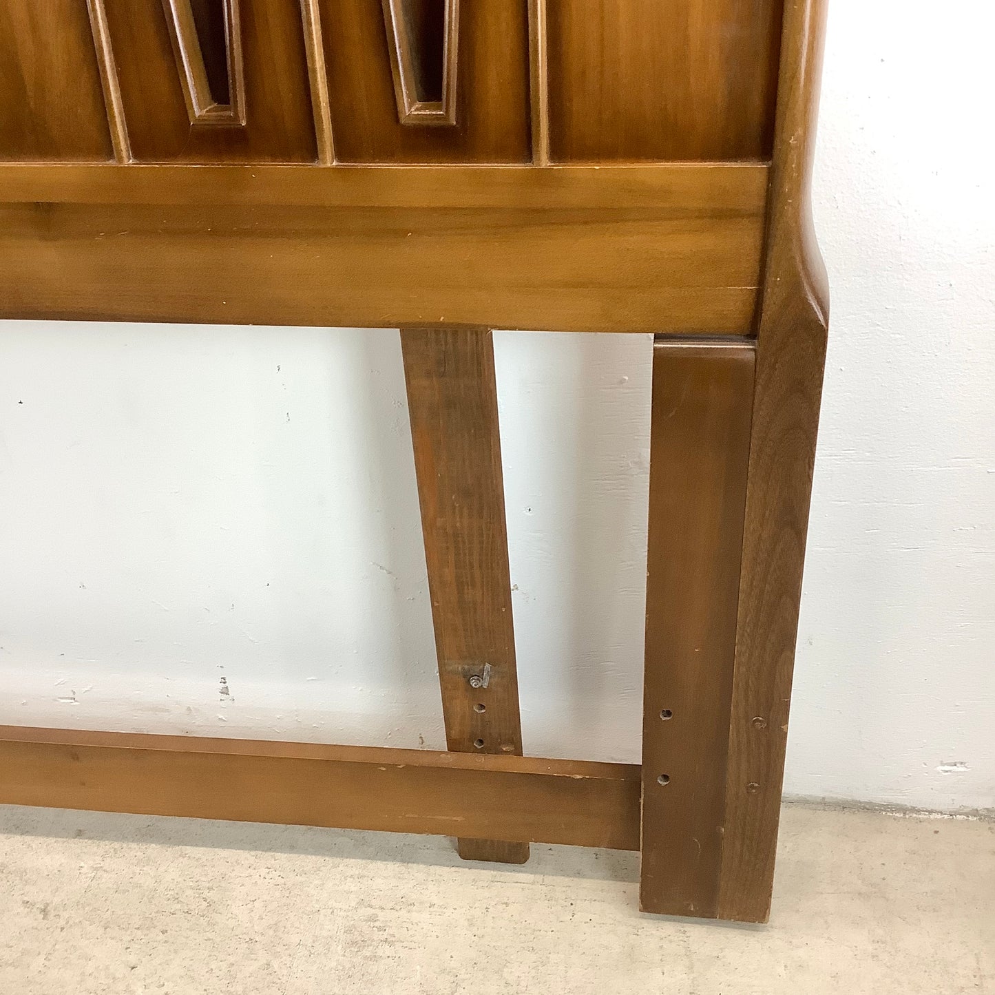 Mid-Century King Walnut Headboard