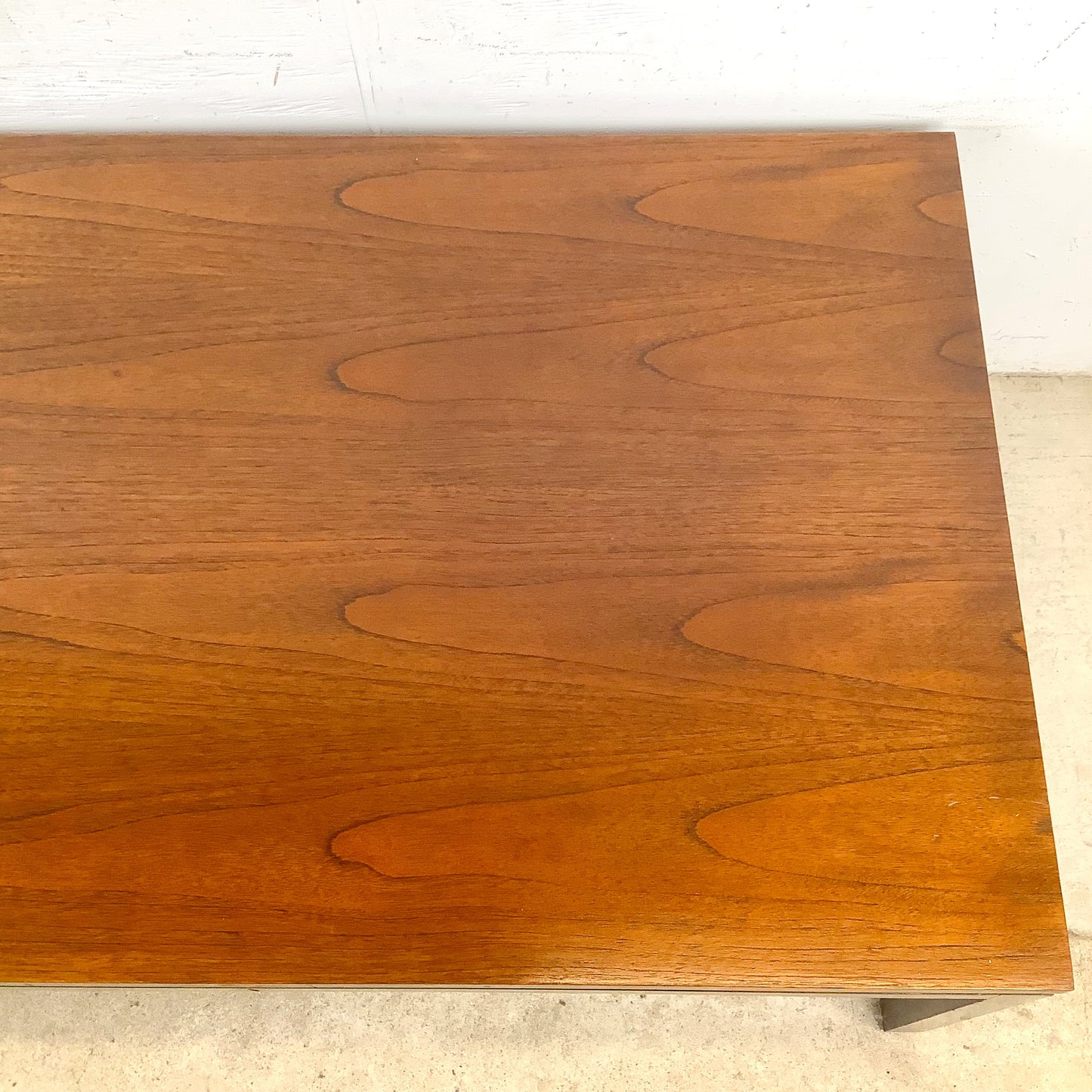 Vintage Mid-Century Modern Walnut Floating Top Coffee Table | Milo Baughman Style