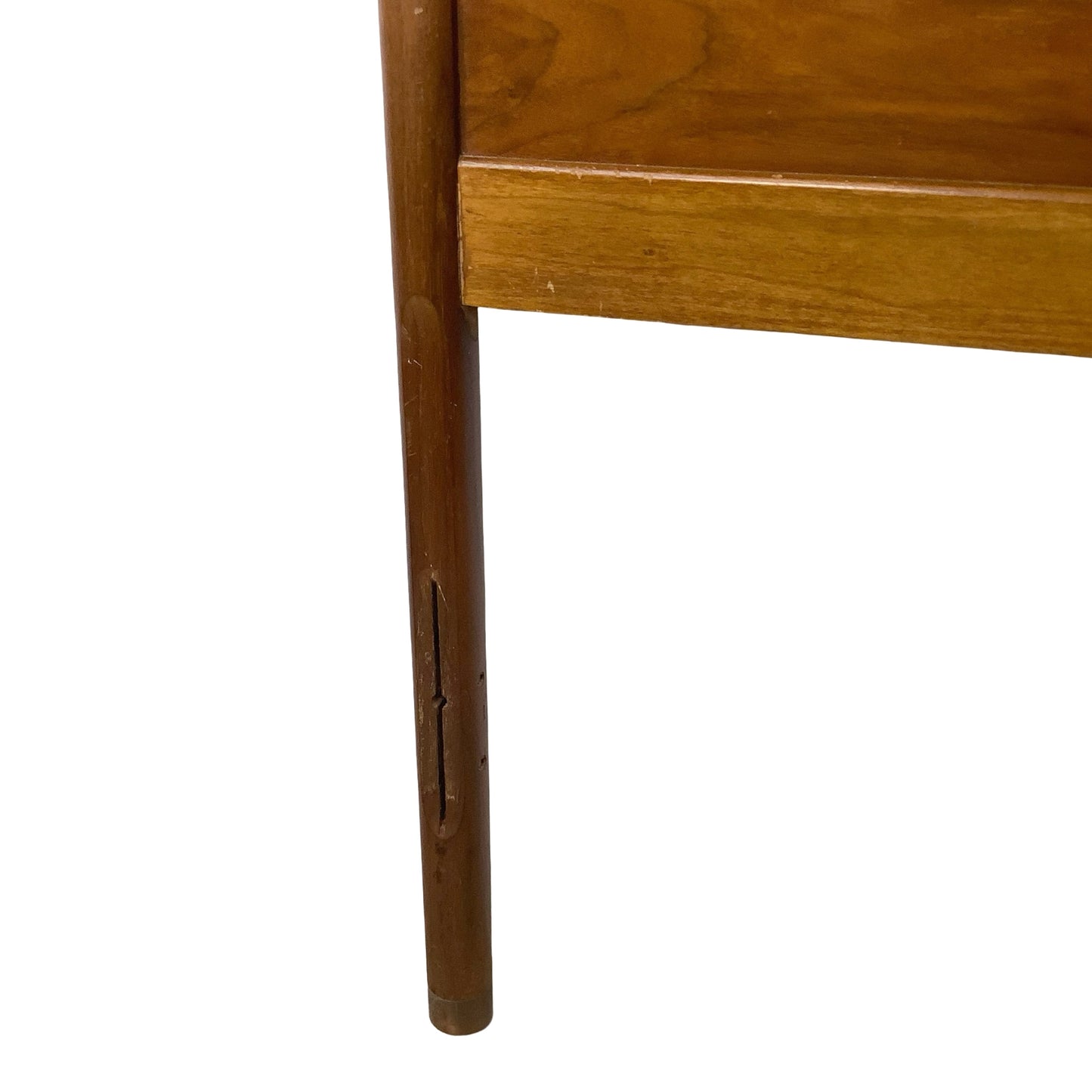 Mid-Century Modern Walnut Headboard | Vintage Full Size | Sculptural Cutout Detail