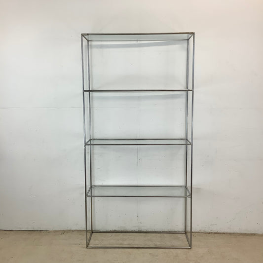 Tall Vintage Modern Etagere