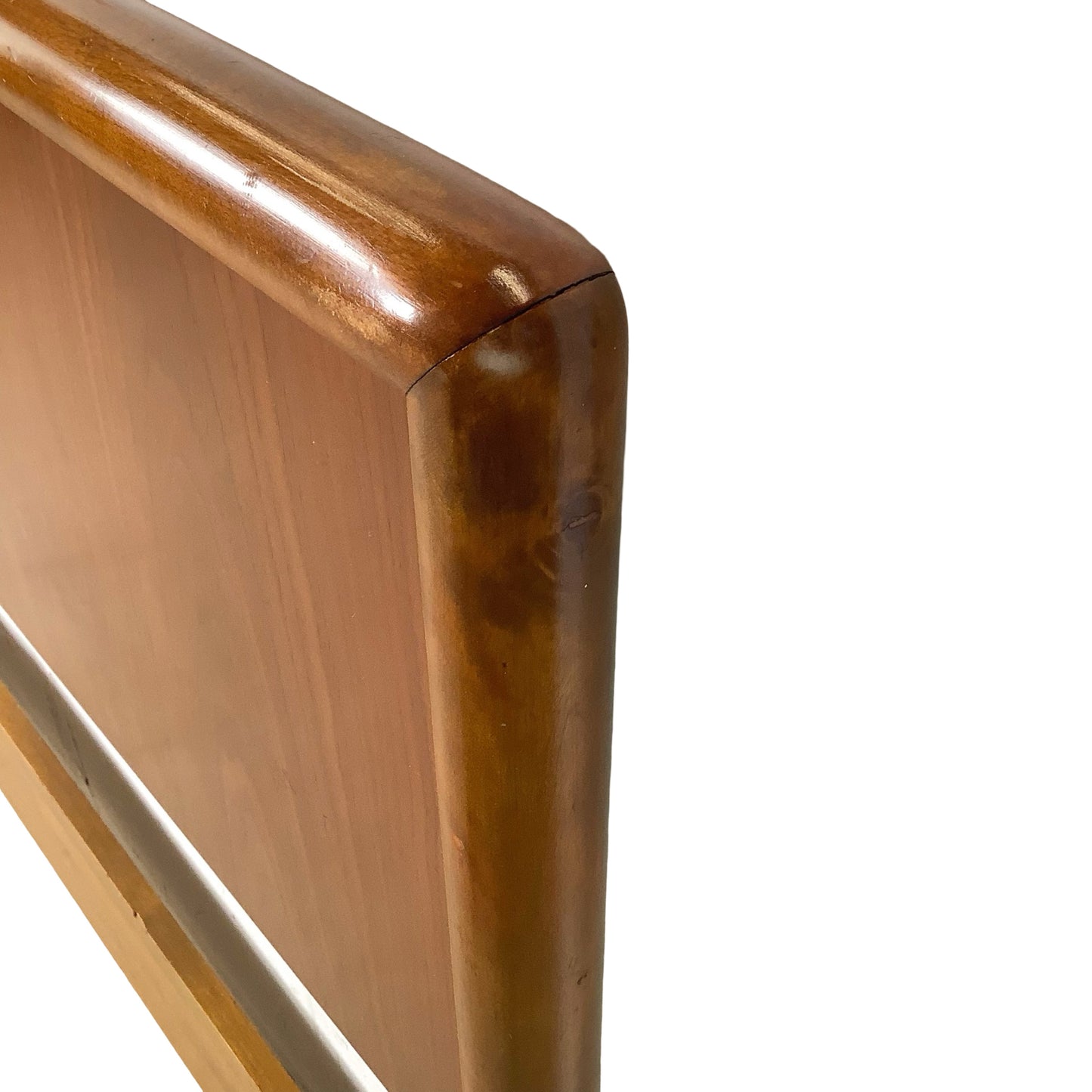 MCM Minimalist Walnut Headboard Attr. Robsjohn-Gibbings, Full