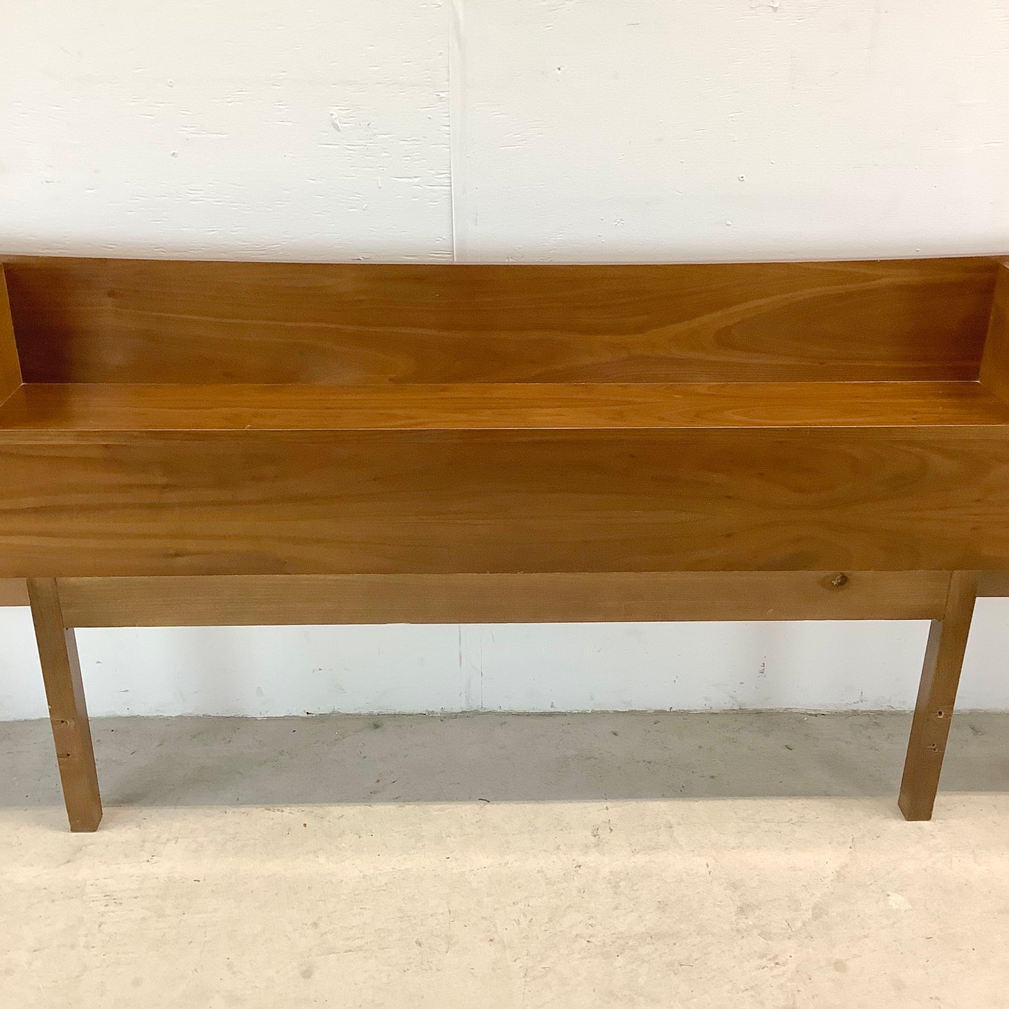 Mid-Century Modern Headboard With Built-In Nightstands