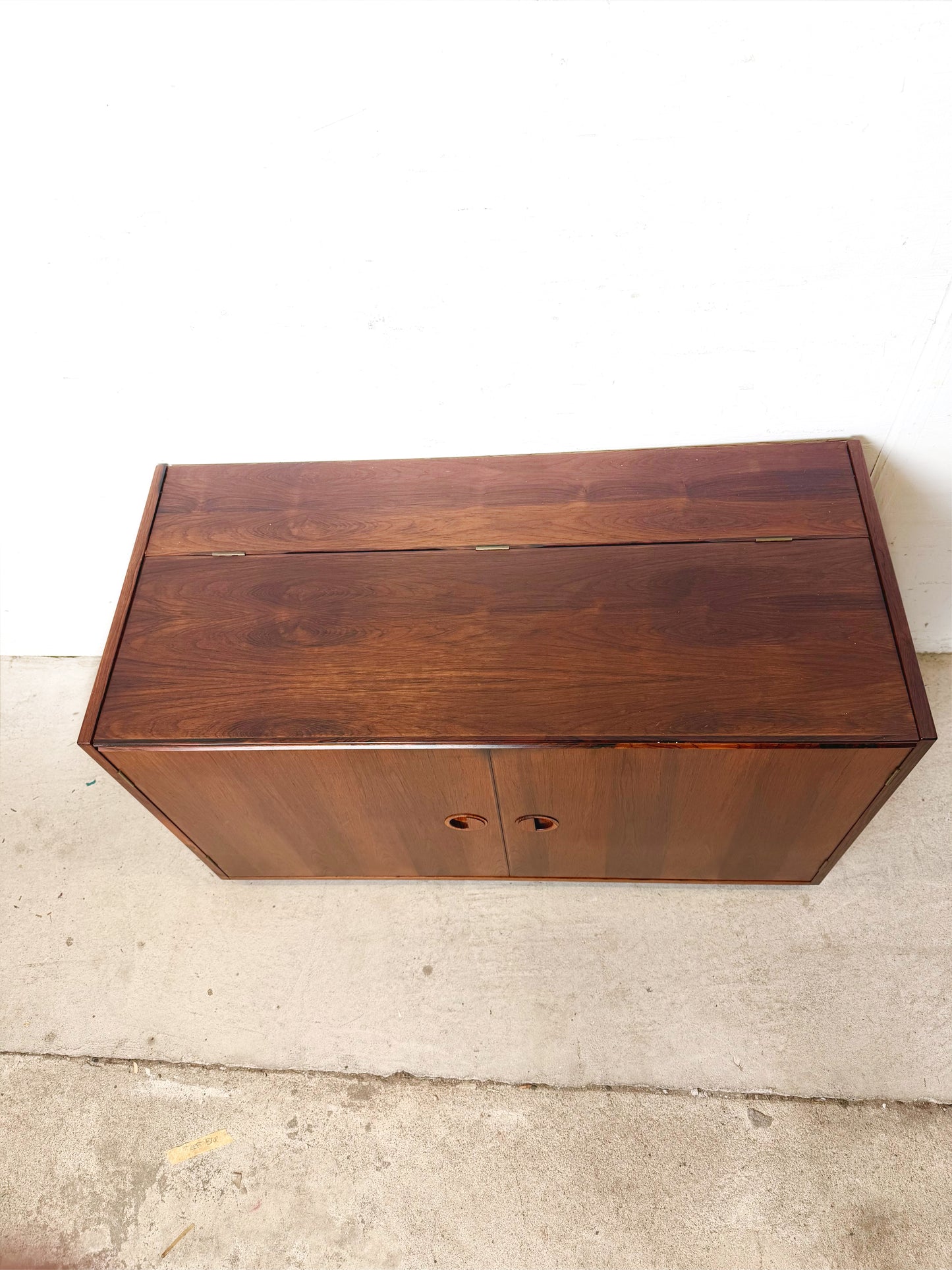 MCM Rosewood Three-Bay Modular Wall Unit, HG Systemi— Denmark, Cado Style
