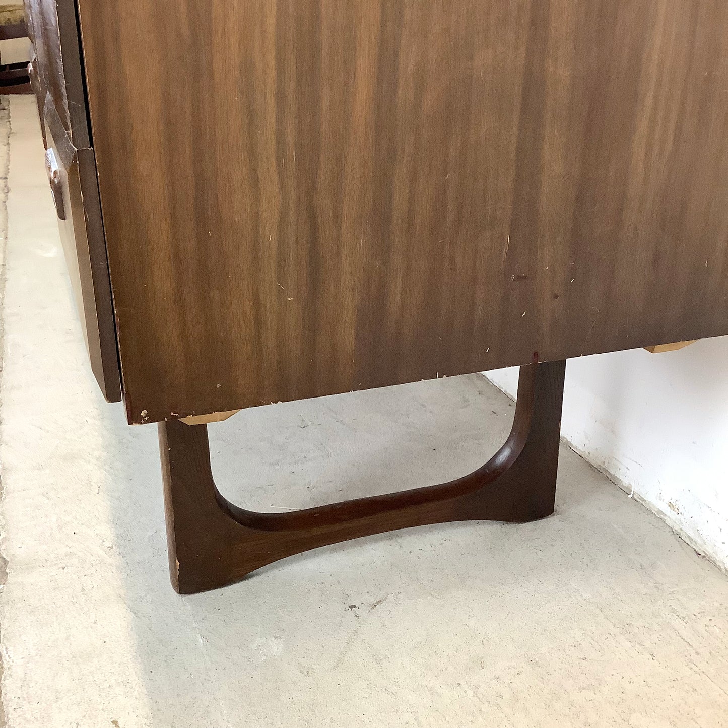 Mid-Century Six Drawer Writing Desk