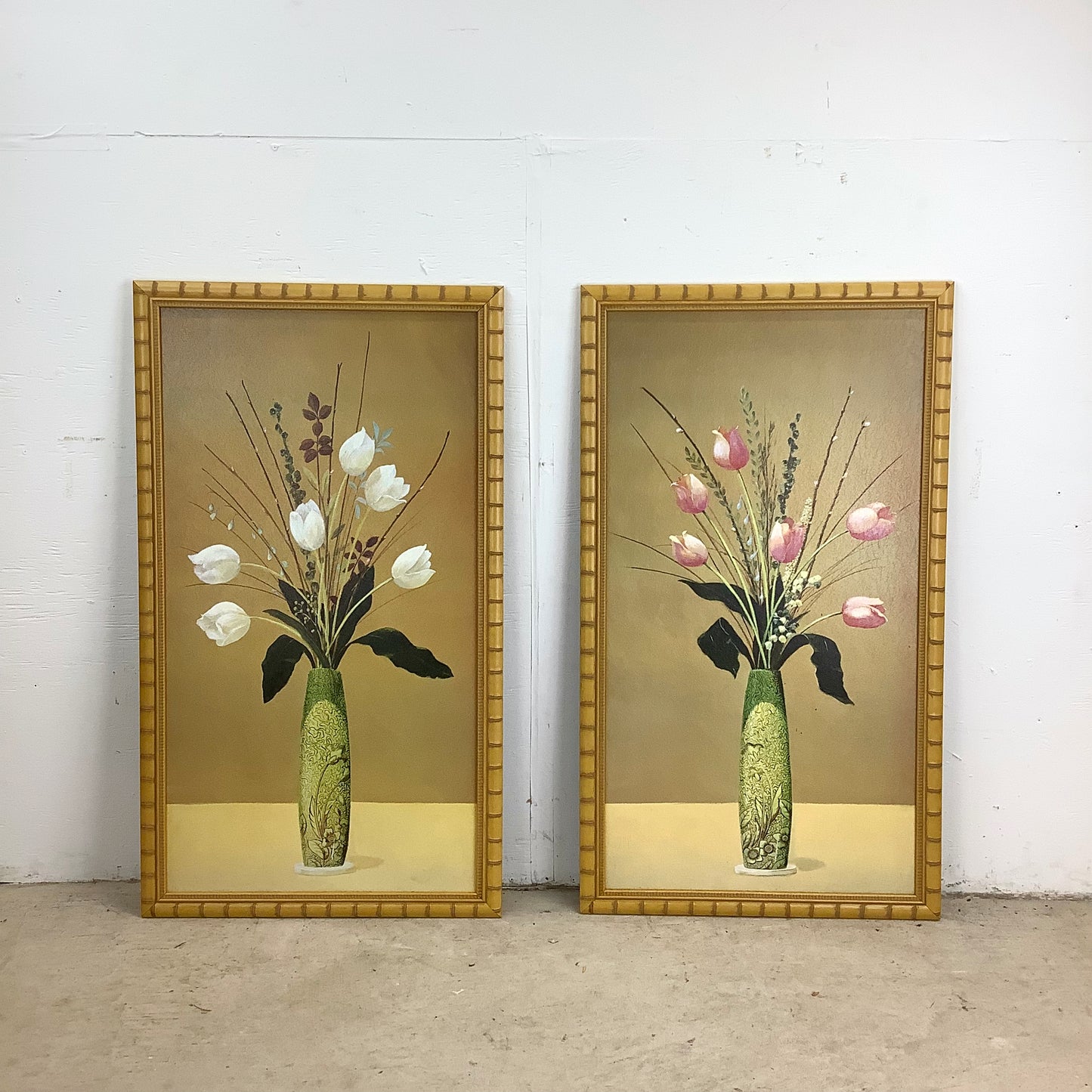 Pair Framed Floral Wall Art